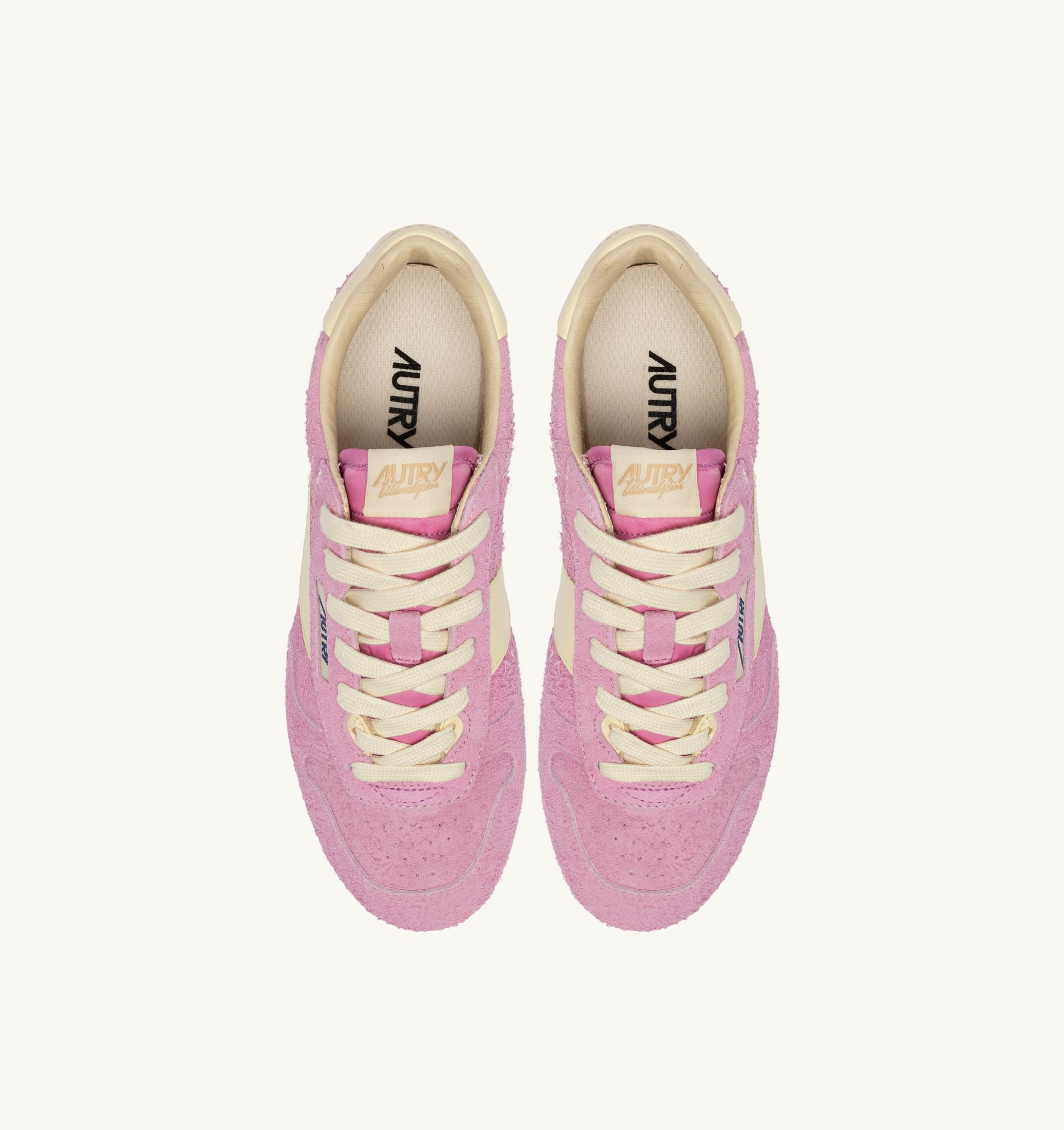 SNEAKERS WINDSPIN IN SUEDE E PELLE ROSE POMPADUR E RUTABAGA