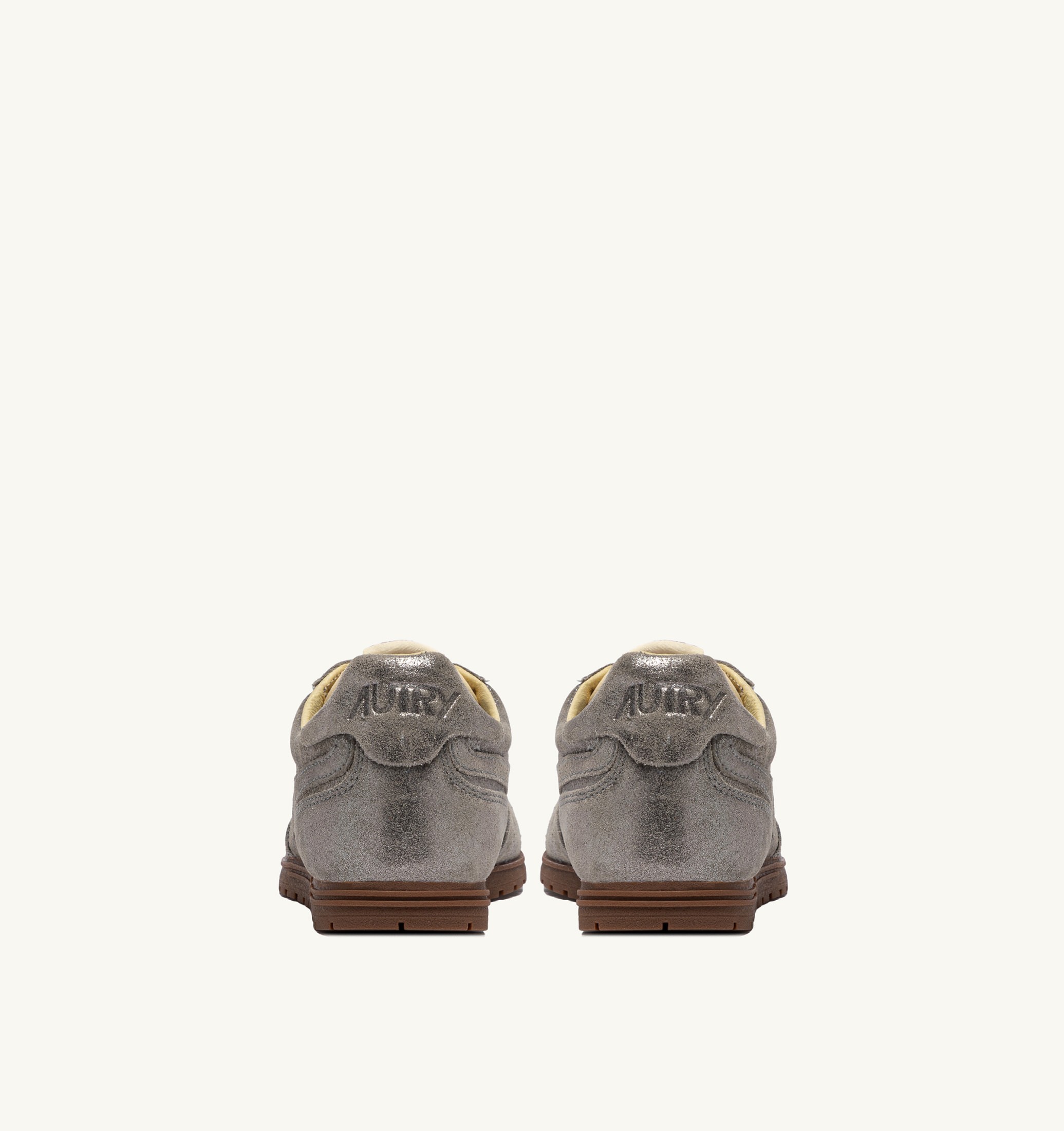 SNEAKERS WINDSPIN IN SUEDE GLITTERATO ARGENTO