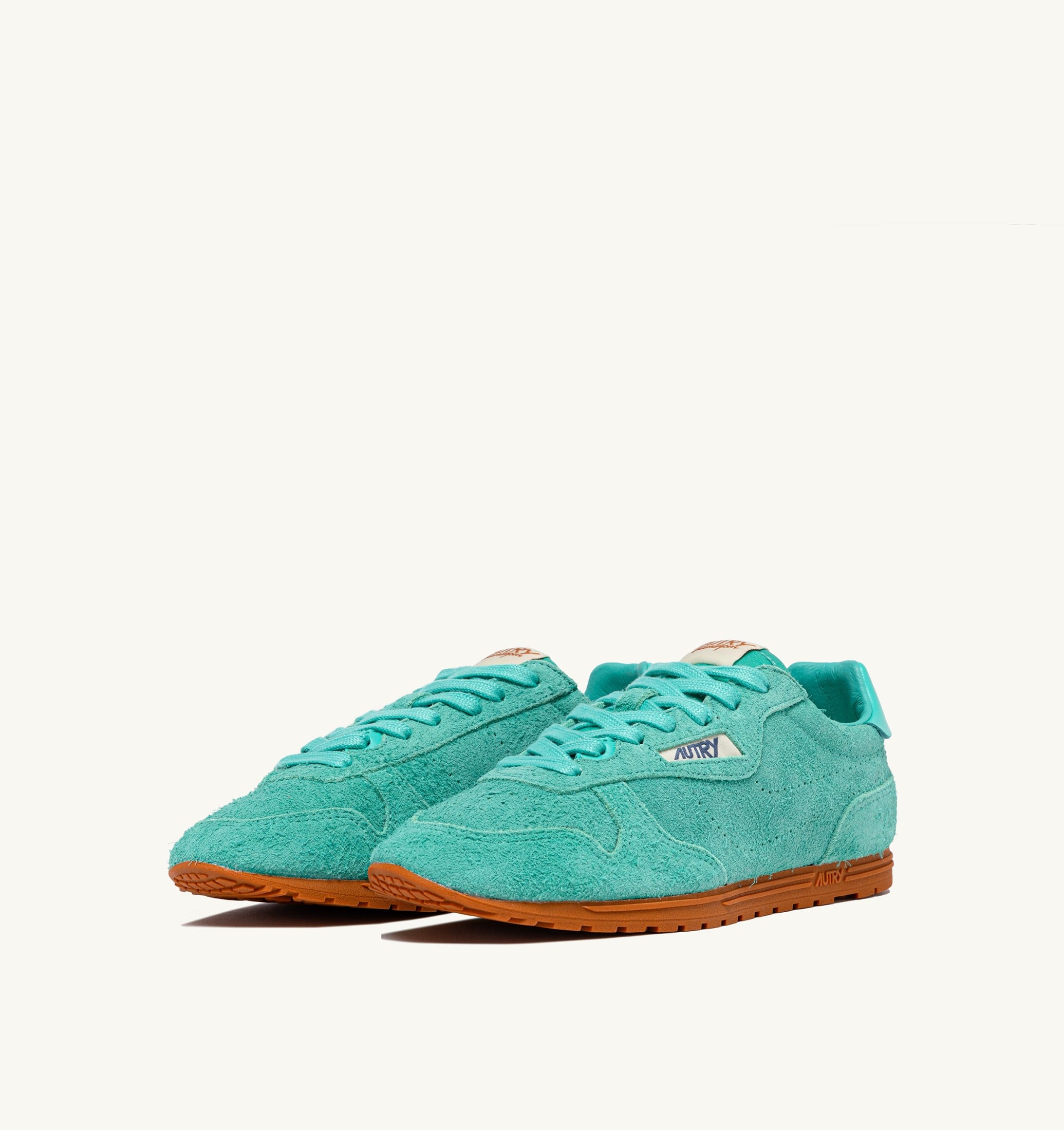 SNEAKERS WINDSPIN IN SUEDE TURQUOISE