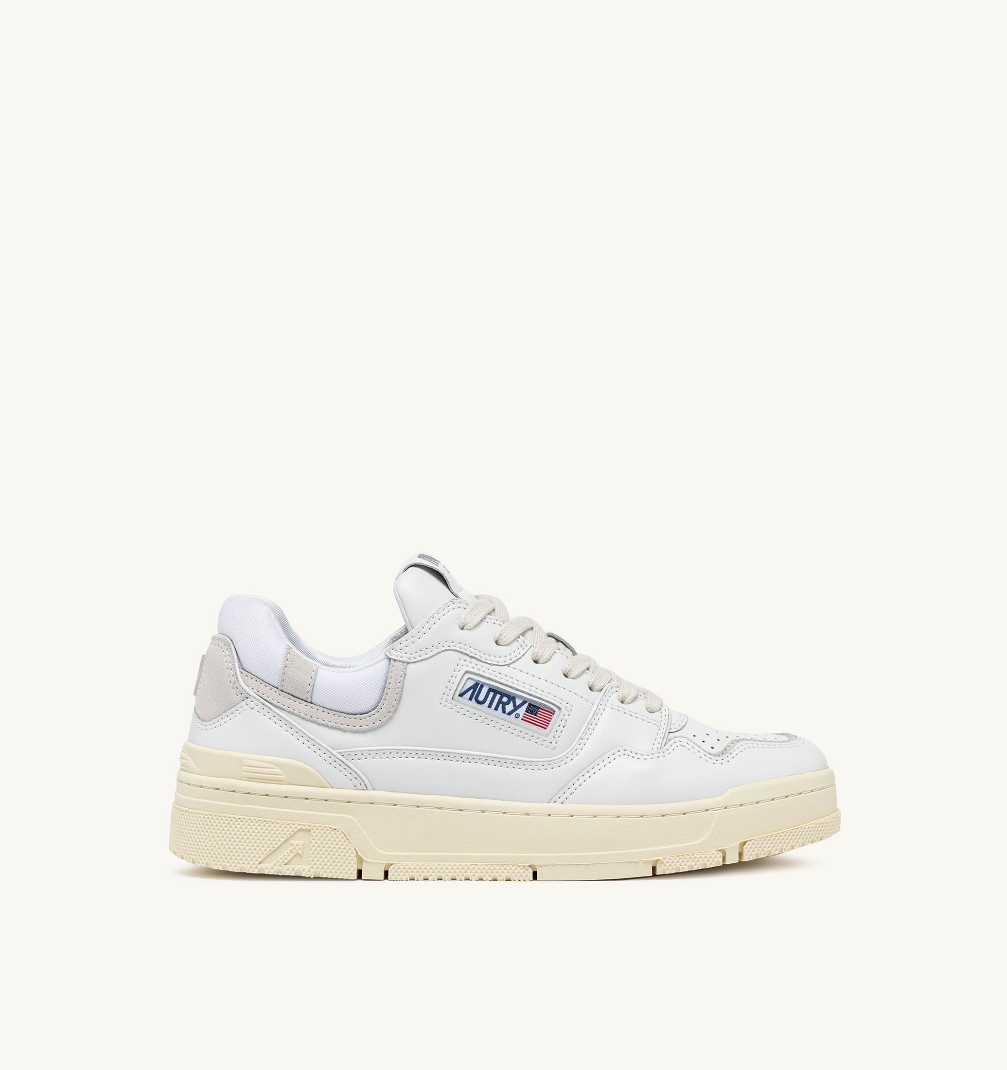 SNEAKERS CLC LOW IN PELLE BIANCA E SUEDE