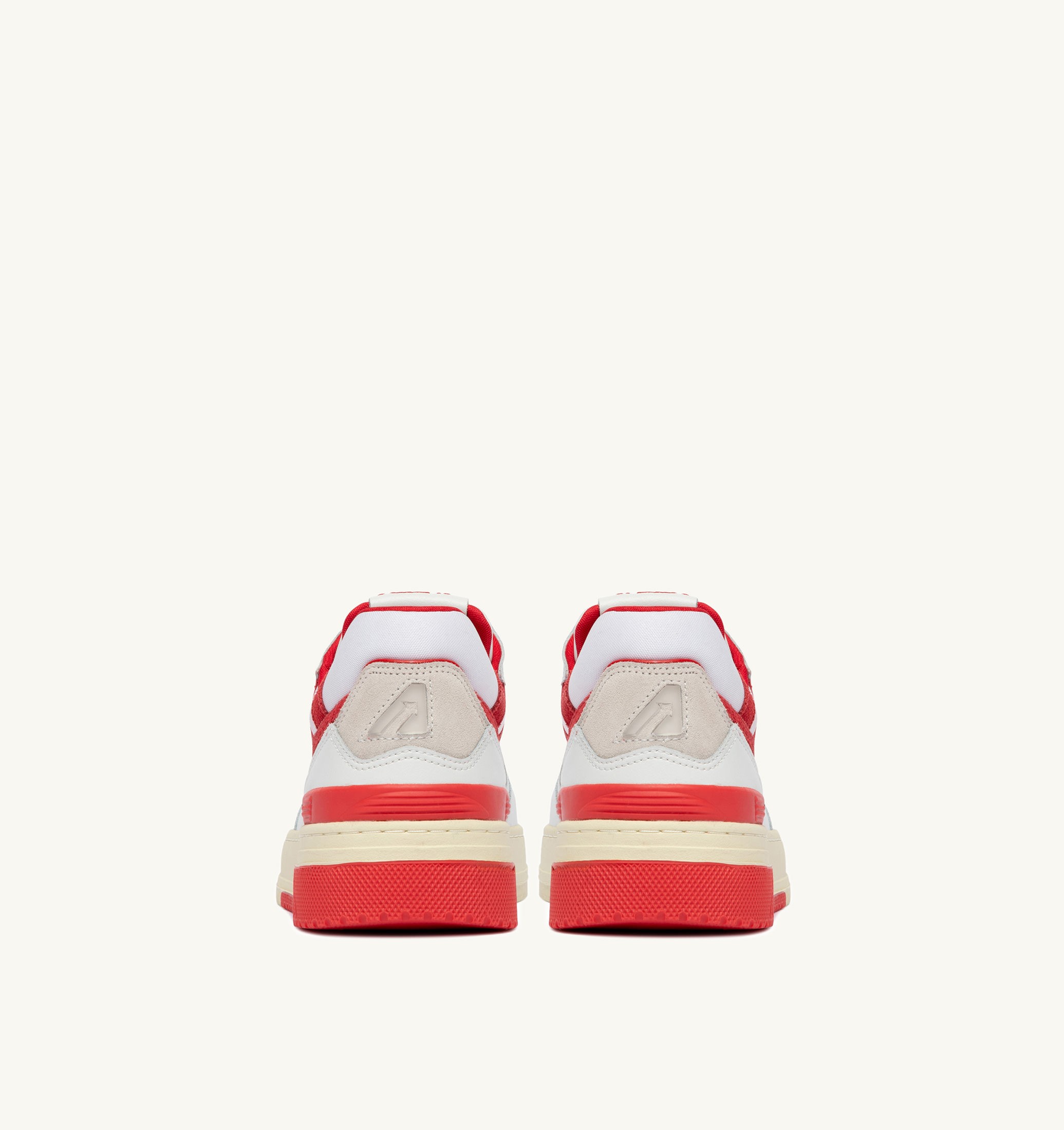 SNEAKERS CLC LOW IN PELLE BIANCA E VIRGIN RED