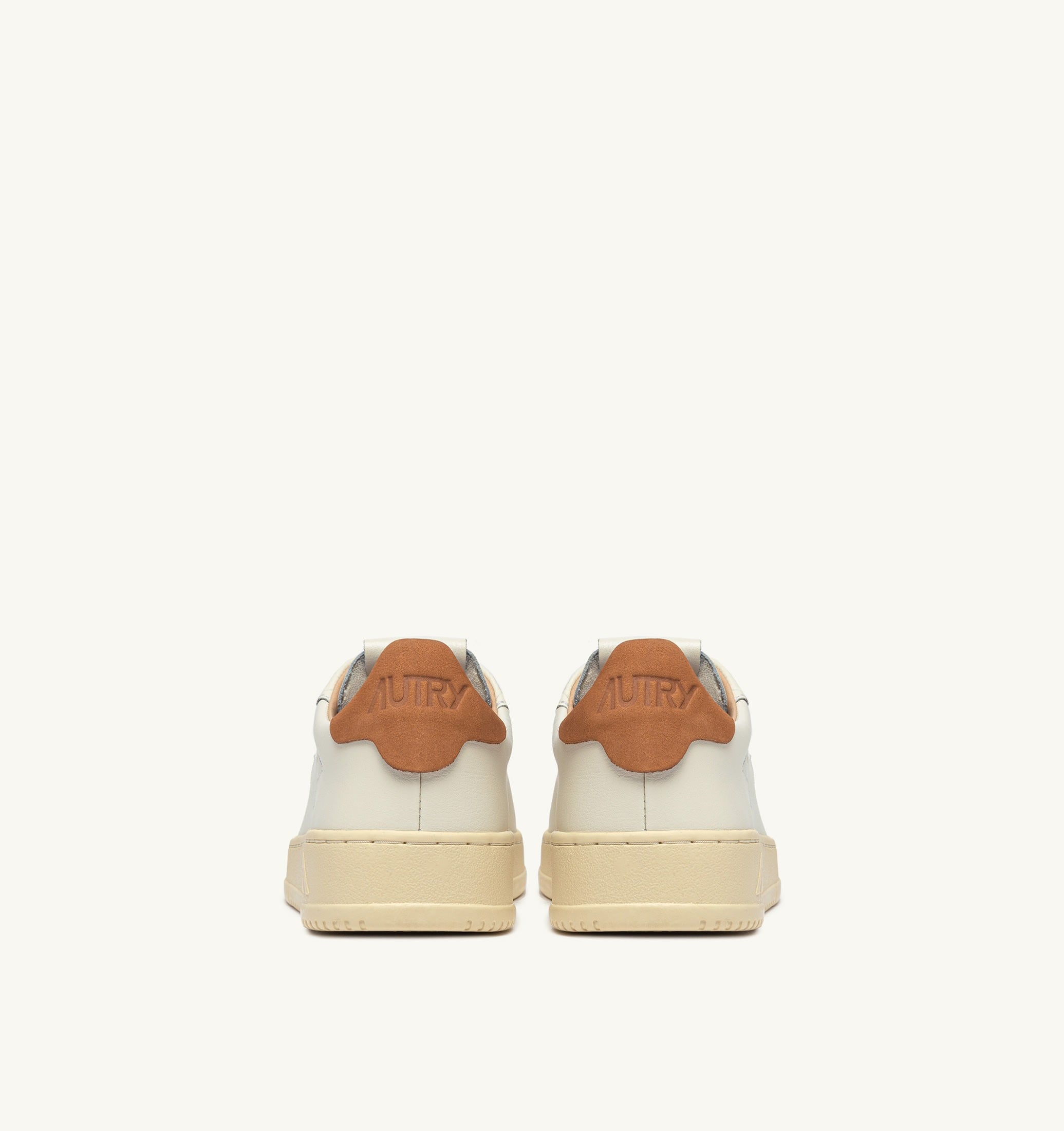 SNEAKERS DALLAS LOW IN PELLE MARSHMALLOW E BROWN SUGAR