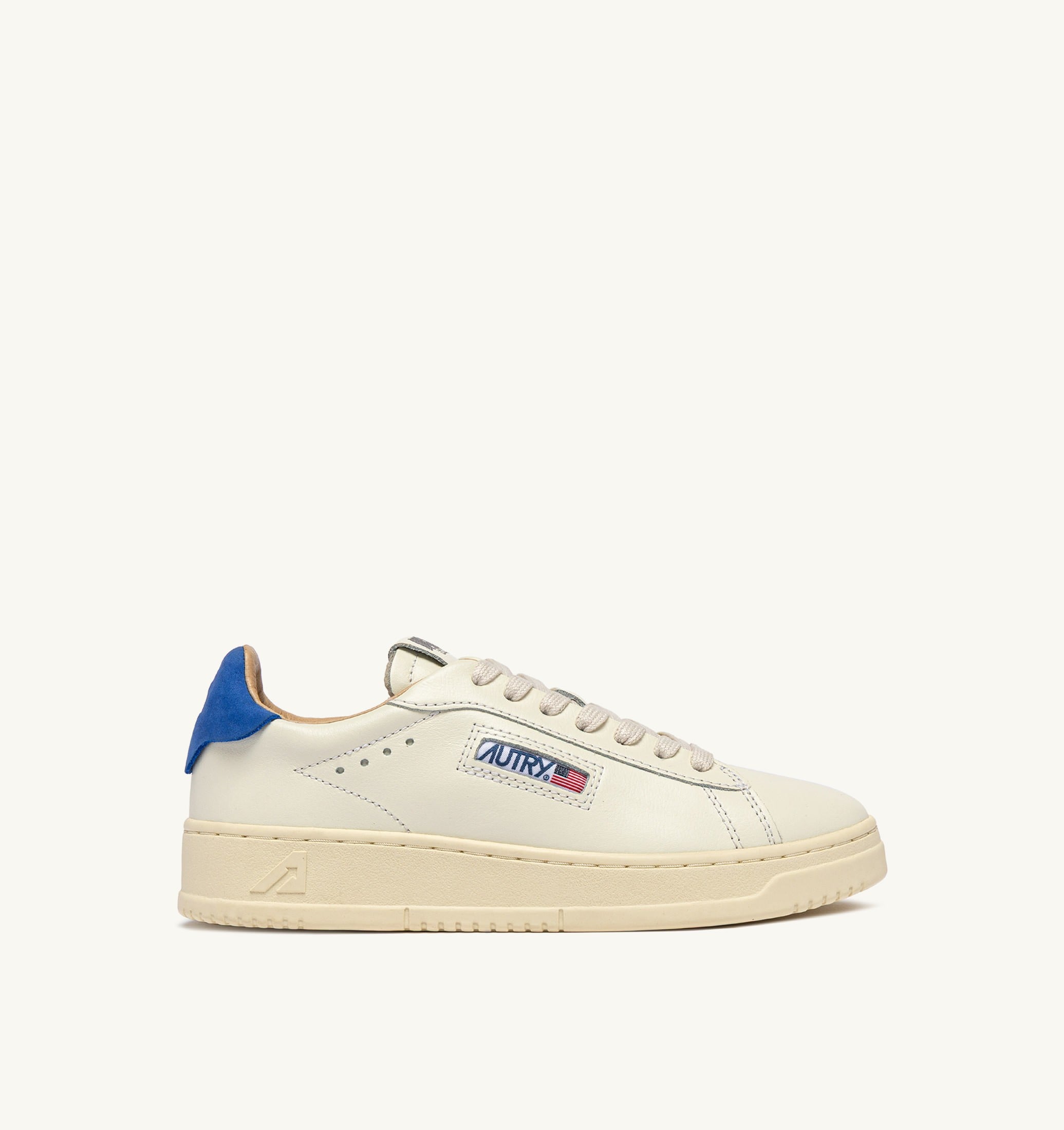 SNEAKERS DALLAS LOW IN PELLE MARSHMALLOW E LAPIS BLUE