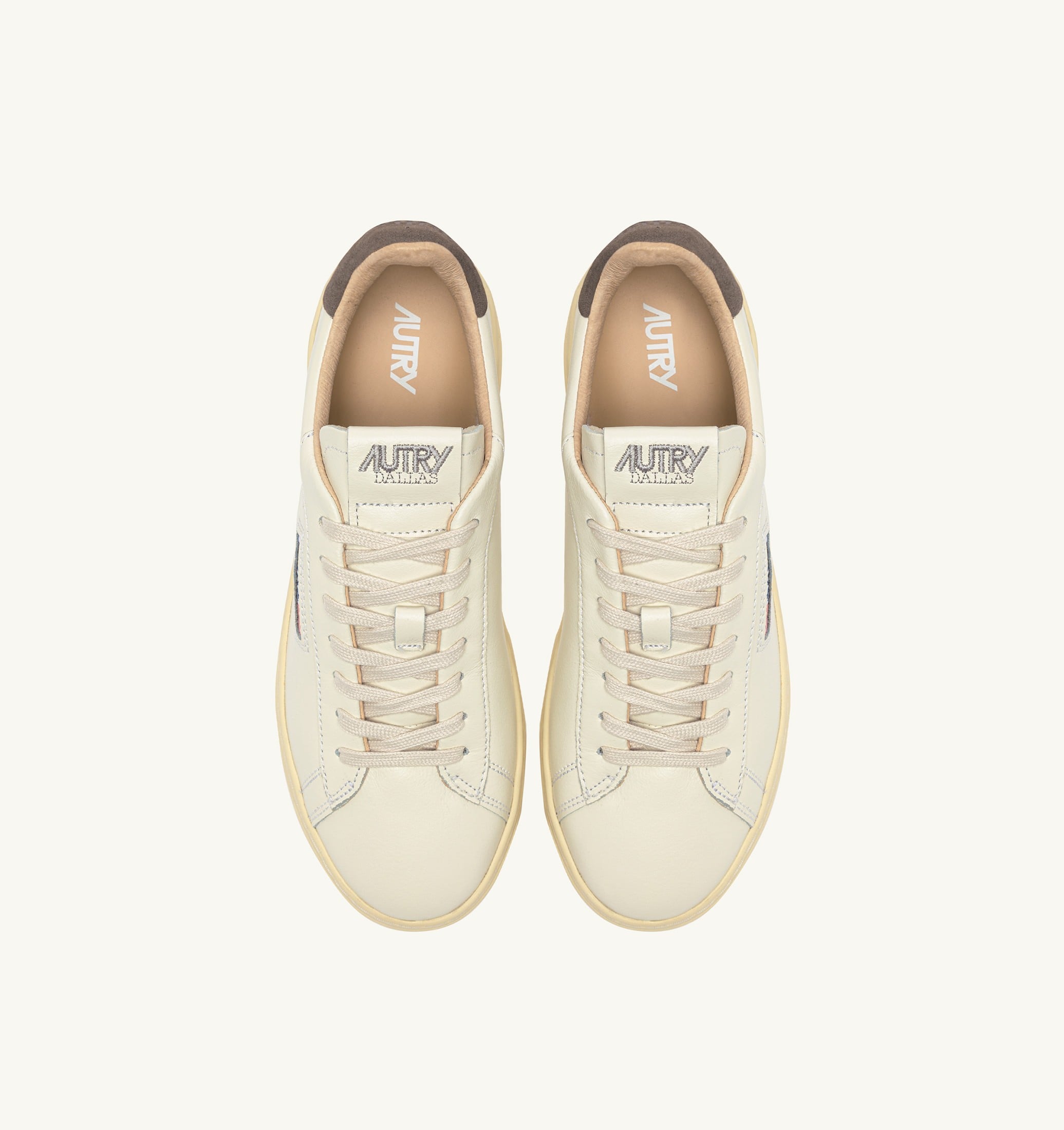 SNEAKERS DALLAS LOW IN PELLE MARSHMALLOW E MOREL