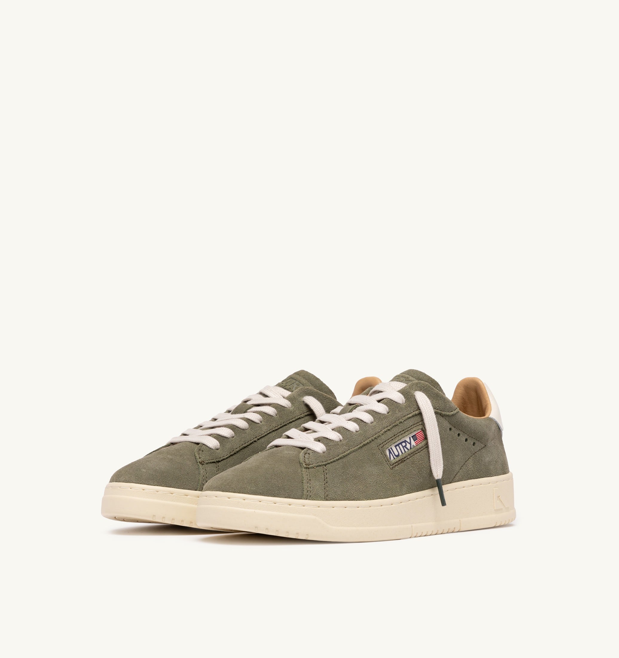 SNEAKERS DALLAS LOW IN SUEDE SMOKED GREEN