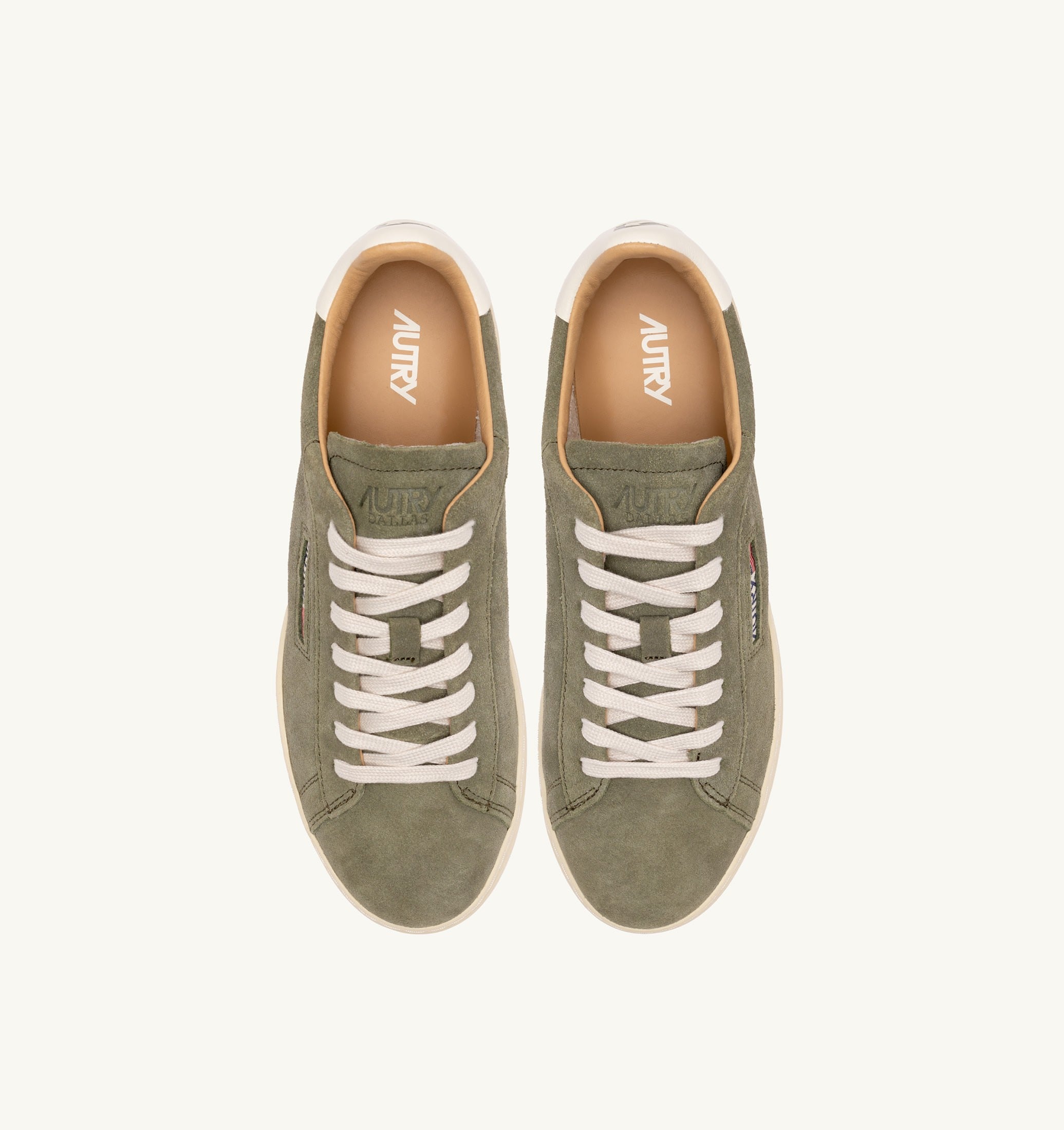 SNEAKERS DALLAS LOW IN SUEDE SMOKED GREEN