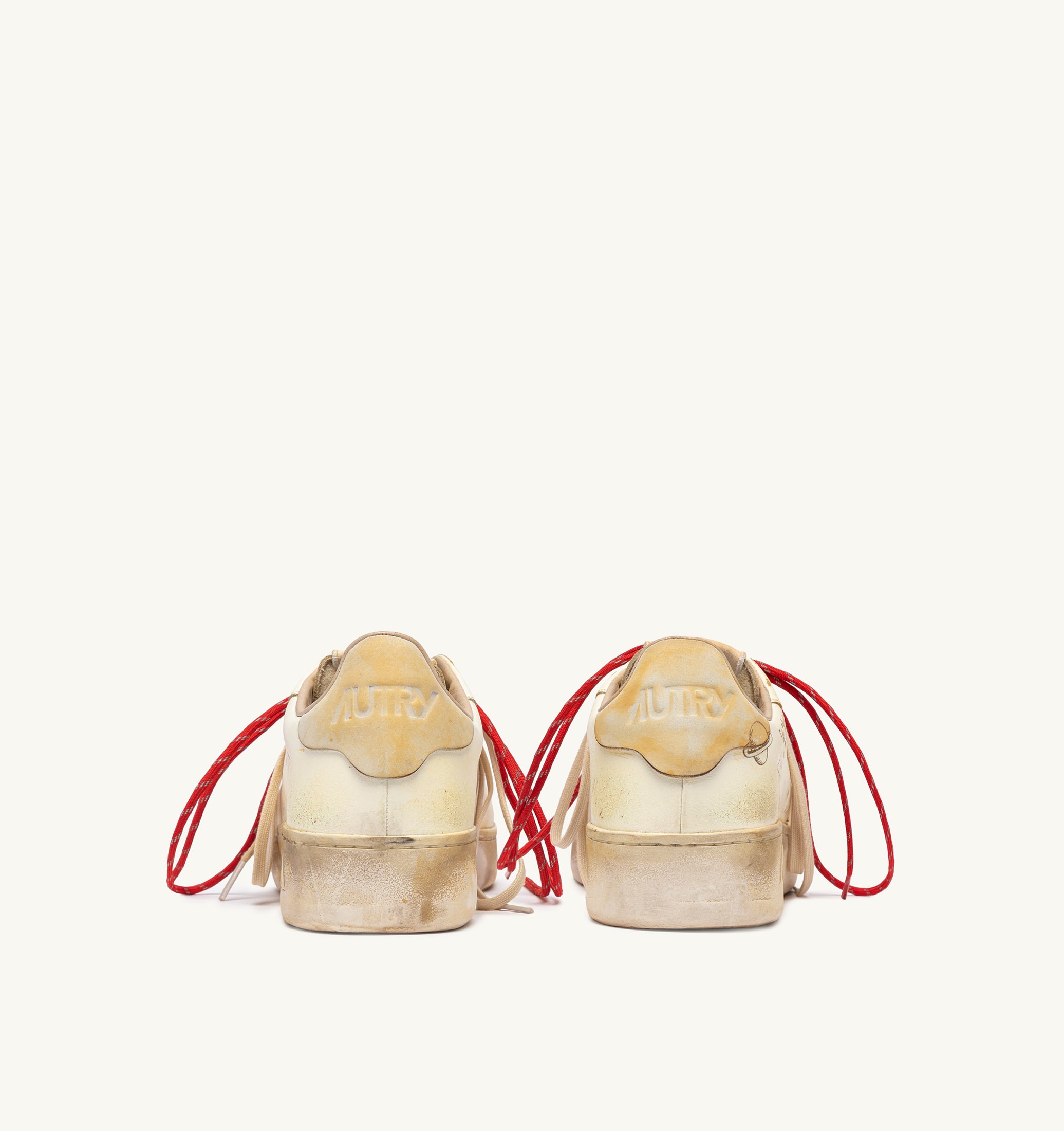 SNEAKERS DALLAS LOW SUPER VINTAGE IN PELLE MARSHMALLOW