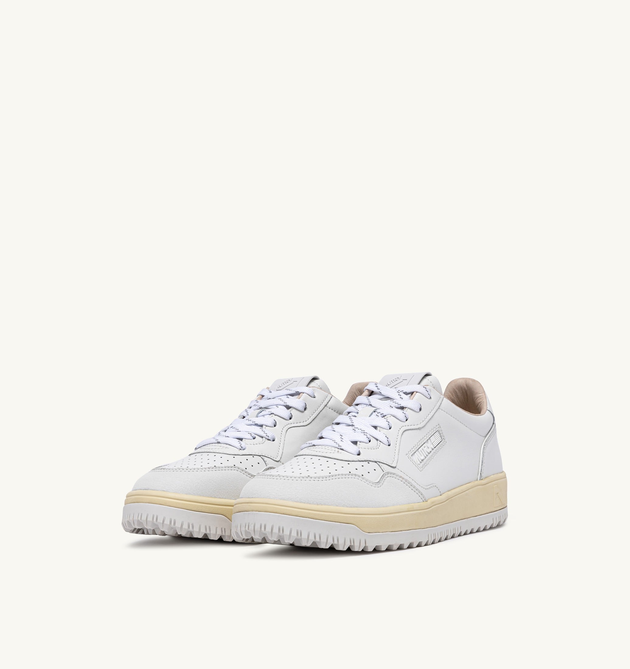 SNEAKERS GOLF LOW IN PELLE BIANCA