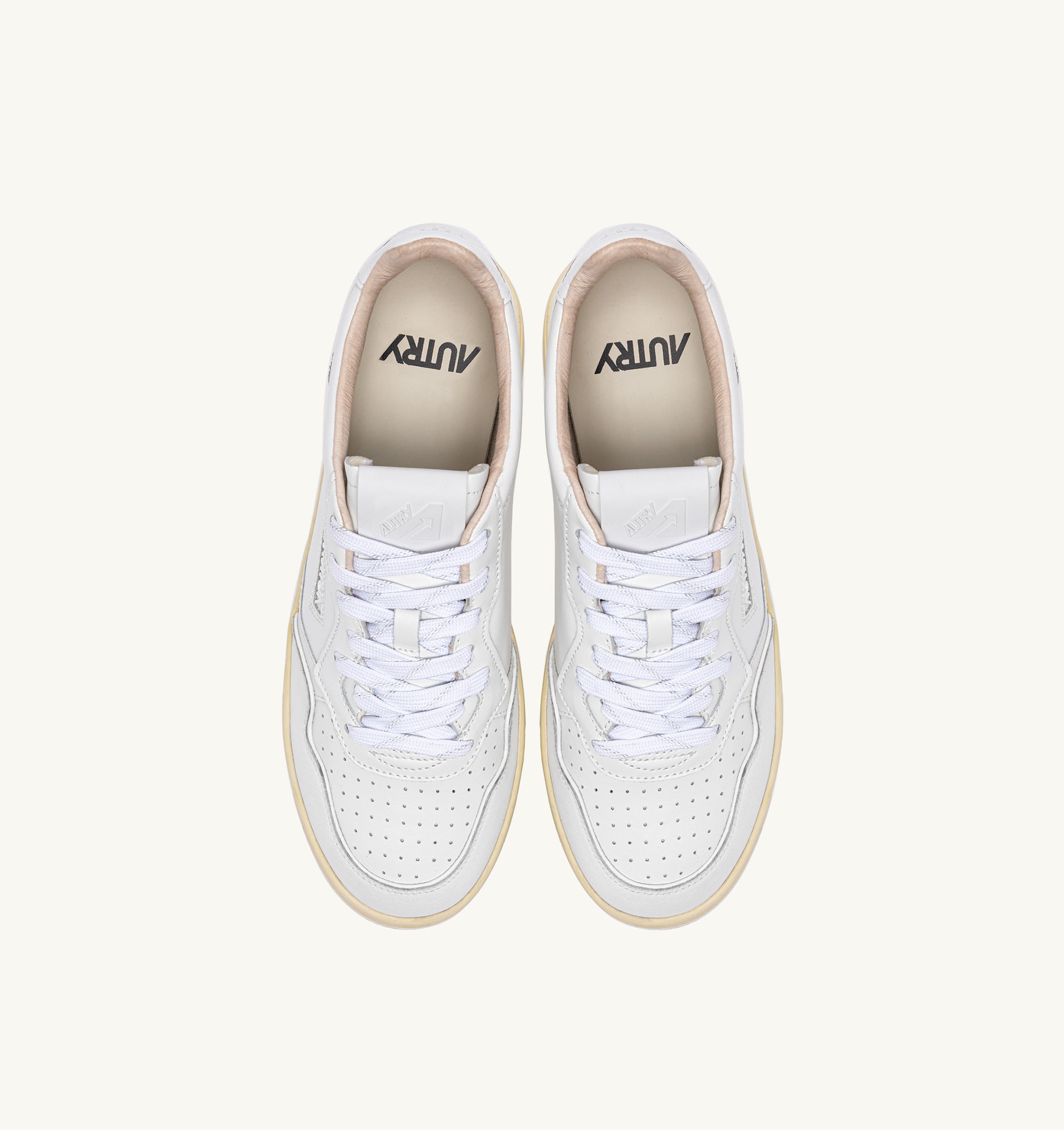 SNEAKERS GOLF LOW IN PELLE BIANCA