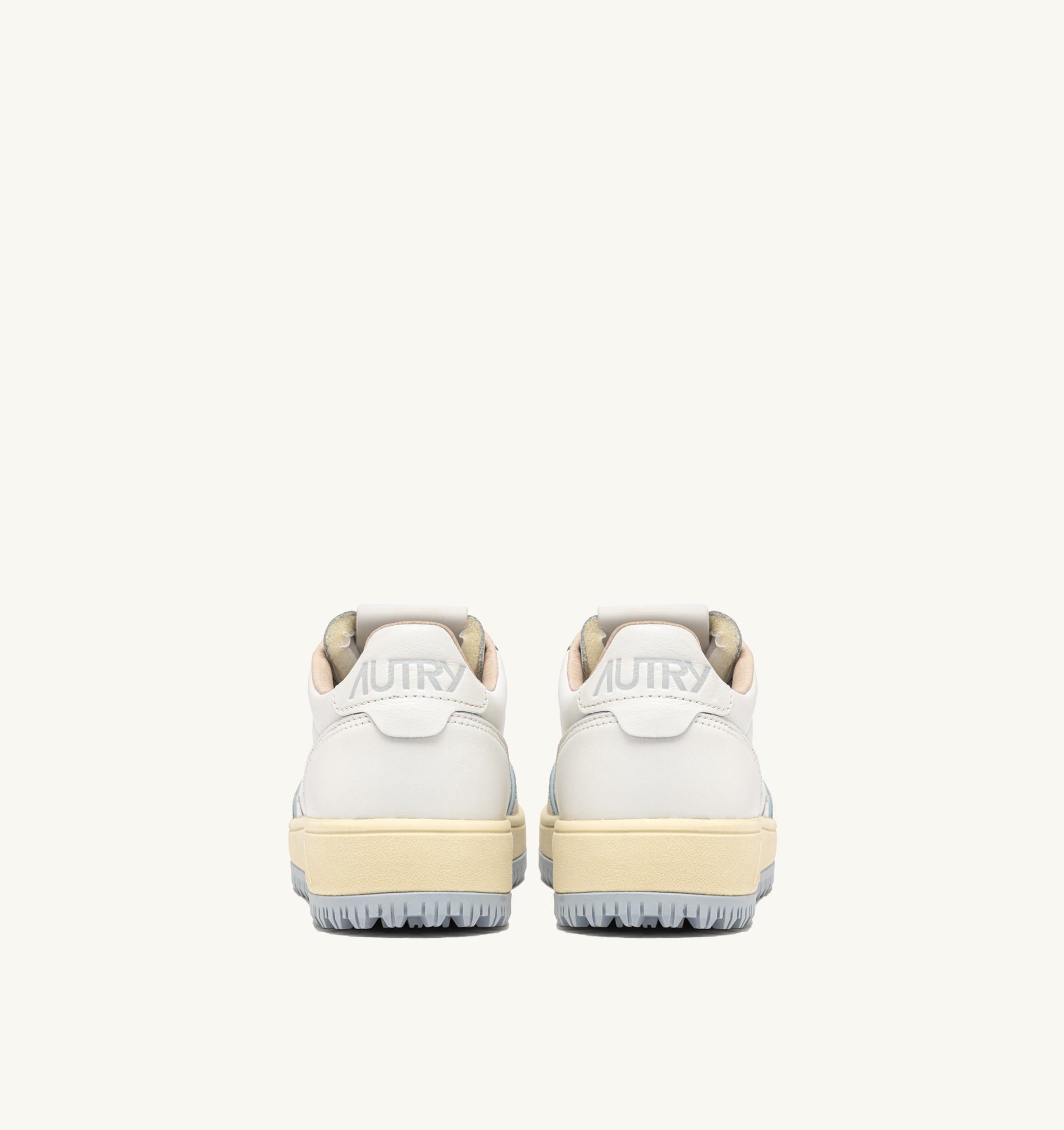 SNEAKERS GOLF LOW IN PELLE BIANCA E PEARL BLUE