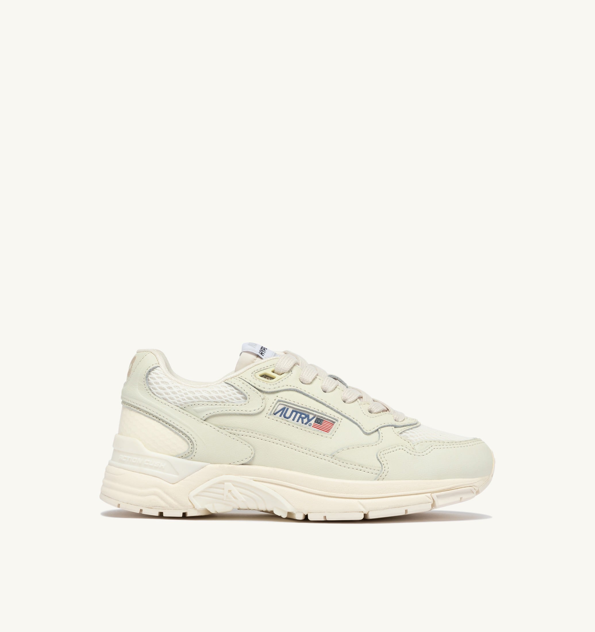 SNEAKERS HYPERWAY IN MESH E PELLE NAPPA WHISPER WHITE