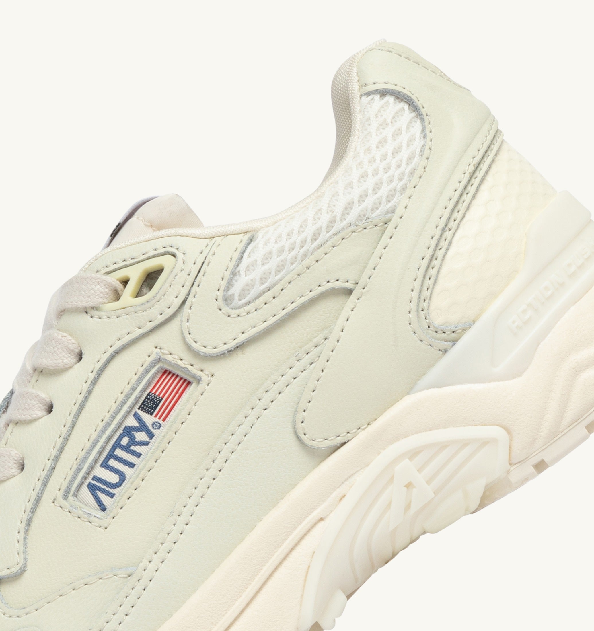 SNEAKERS HYPERWAY IN MESH E PELLE NAPPA WHISPER WHITE