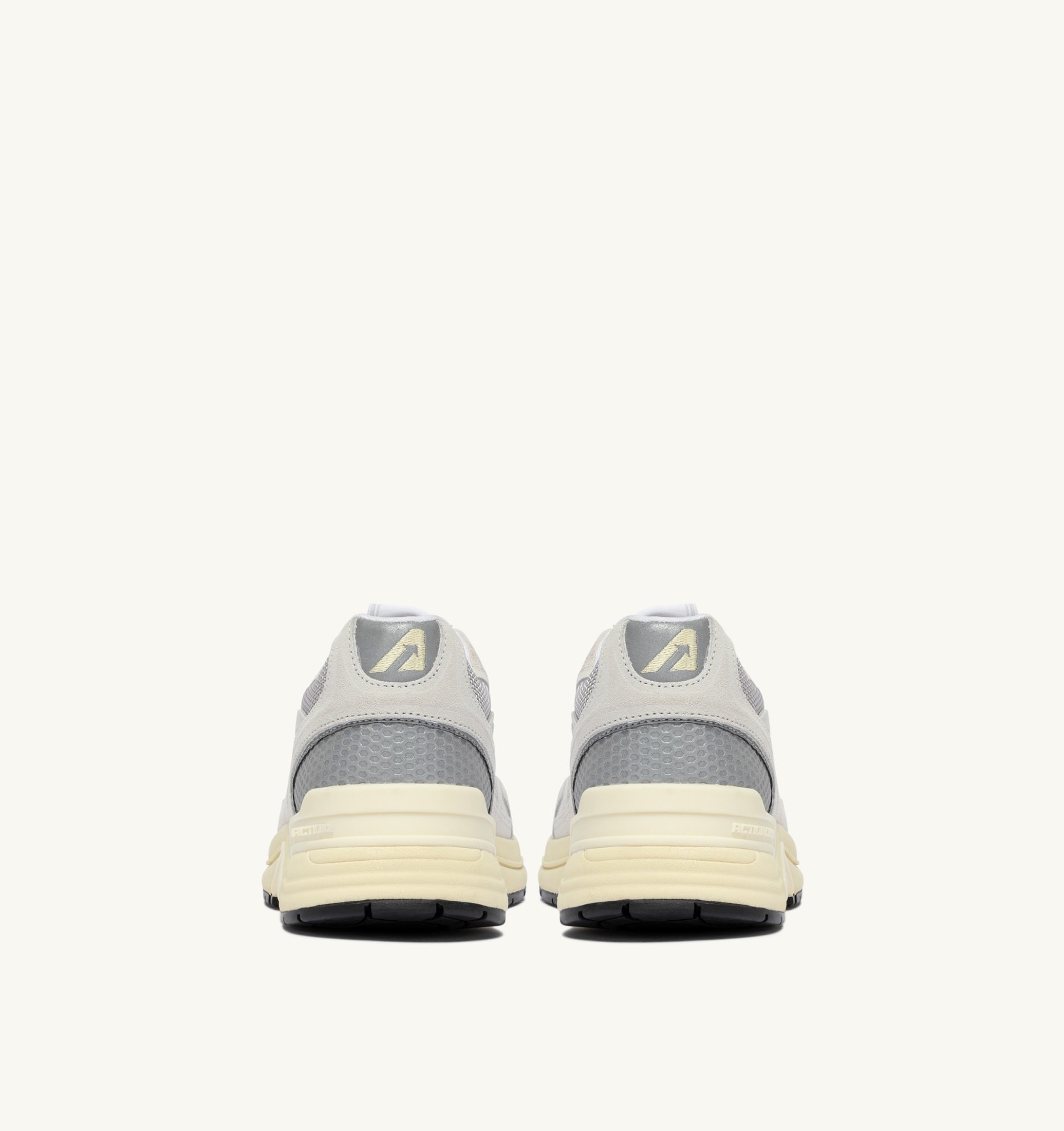 SNEAKERS HYPERWAY IN MESH E SUEDE BIANCO E ARGENTO