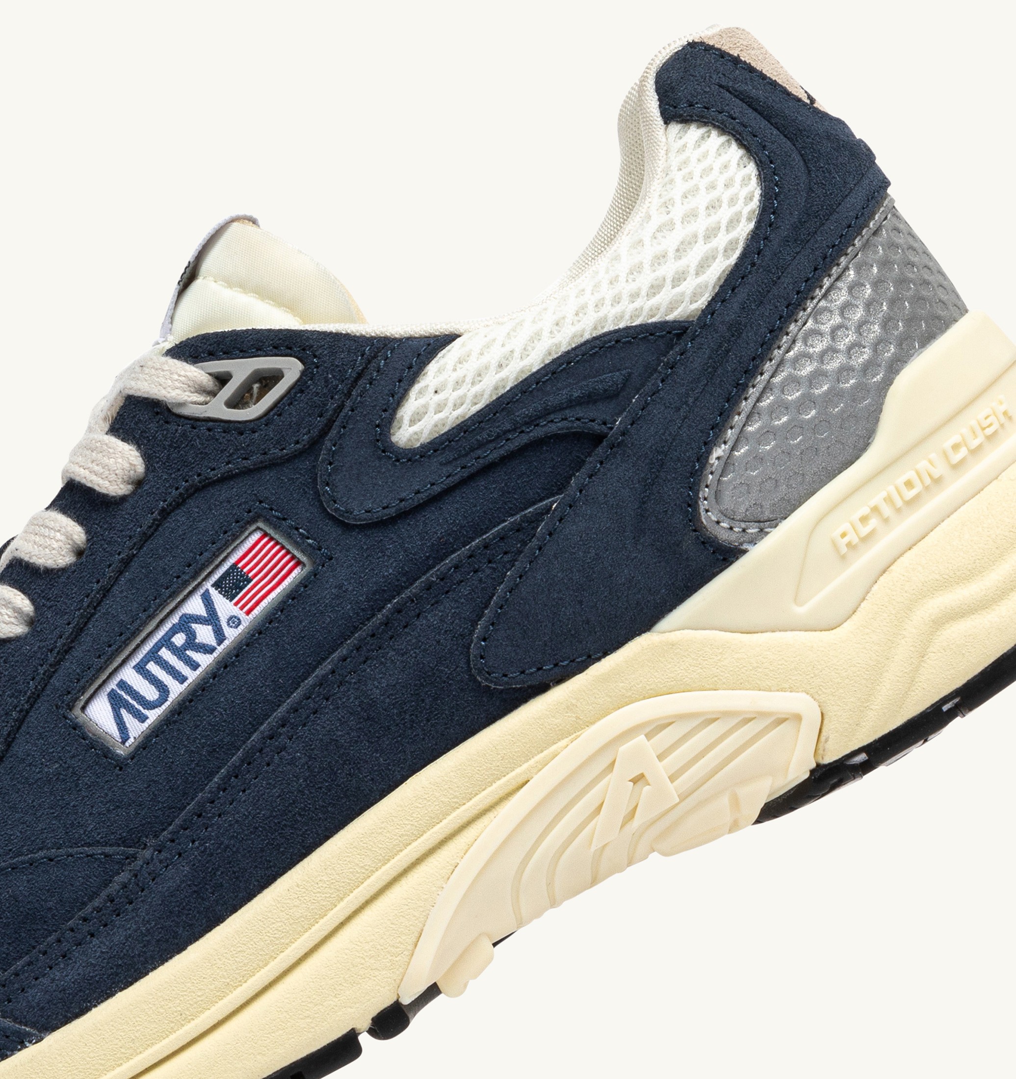 SNEAKERS HYPERWAY IN MESH E SUEDE BLUETTE E MARSHMALLOW