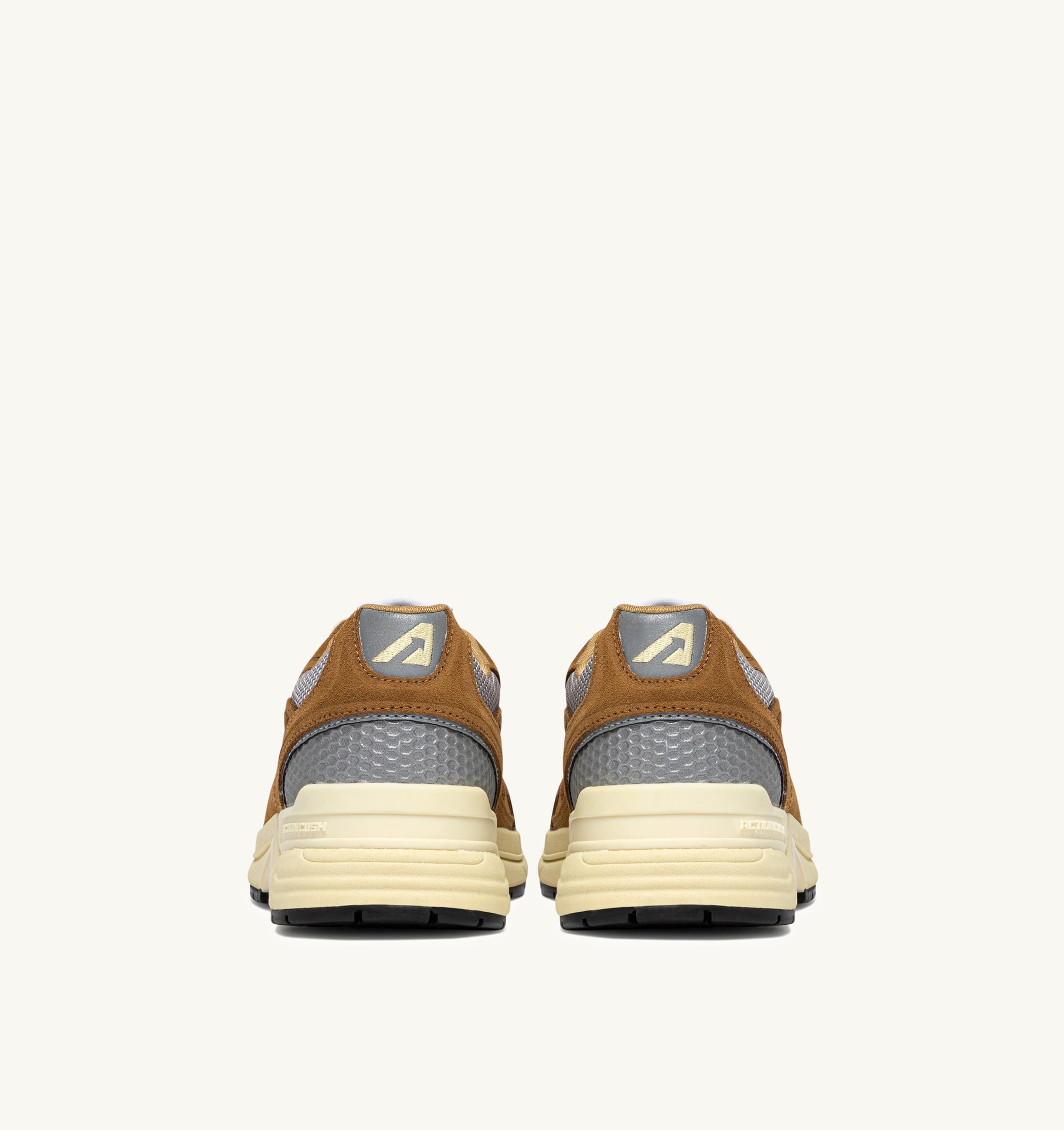 SNEAKERS HYPERWAY IN MESH E SUEDE COPPER E ARGENTO