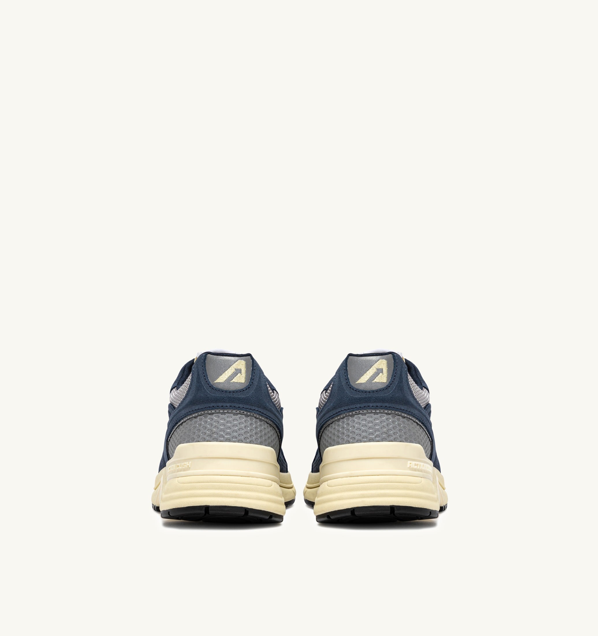 SNEAKERS HYPERWAY IN MESH E SUEDE DENIM E ARGENTO