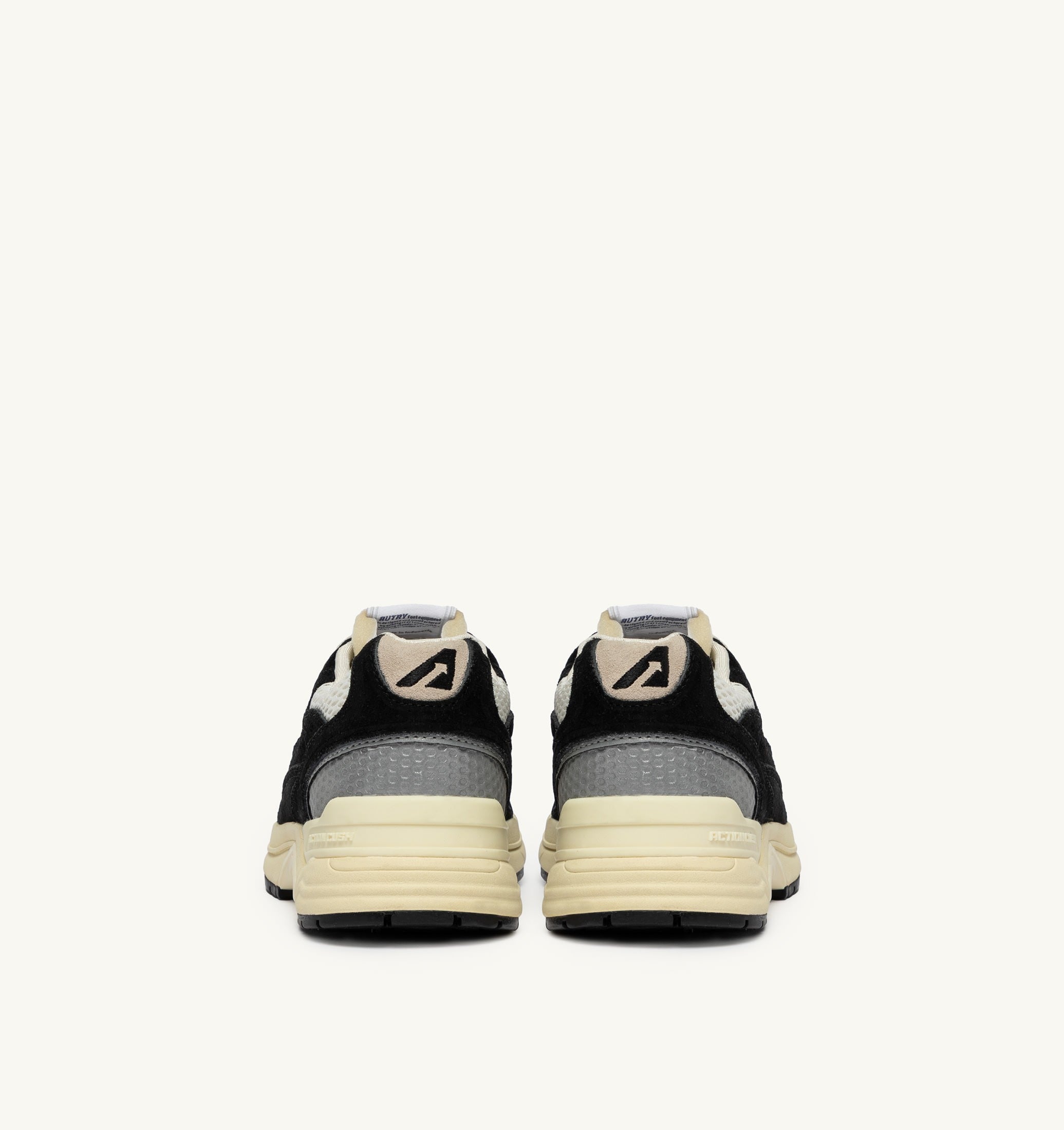 SNEAKERS HYPERWAY IN MESH E SUEDE NERO E ARGENTO