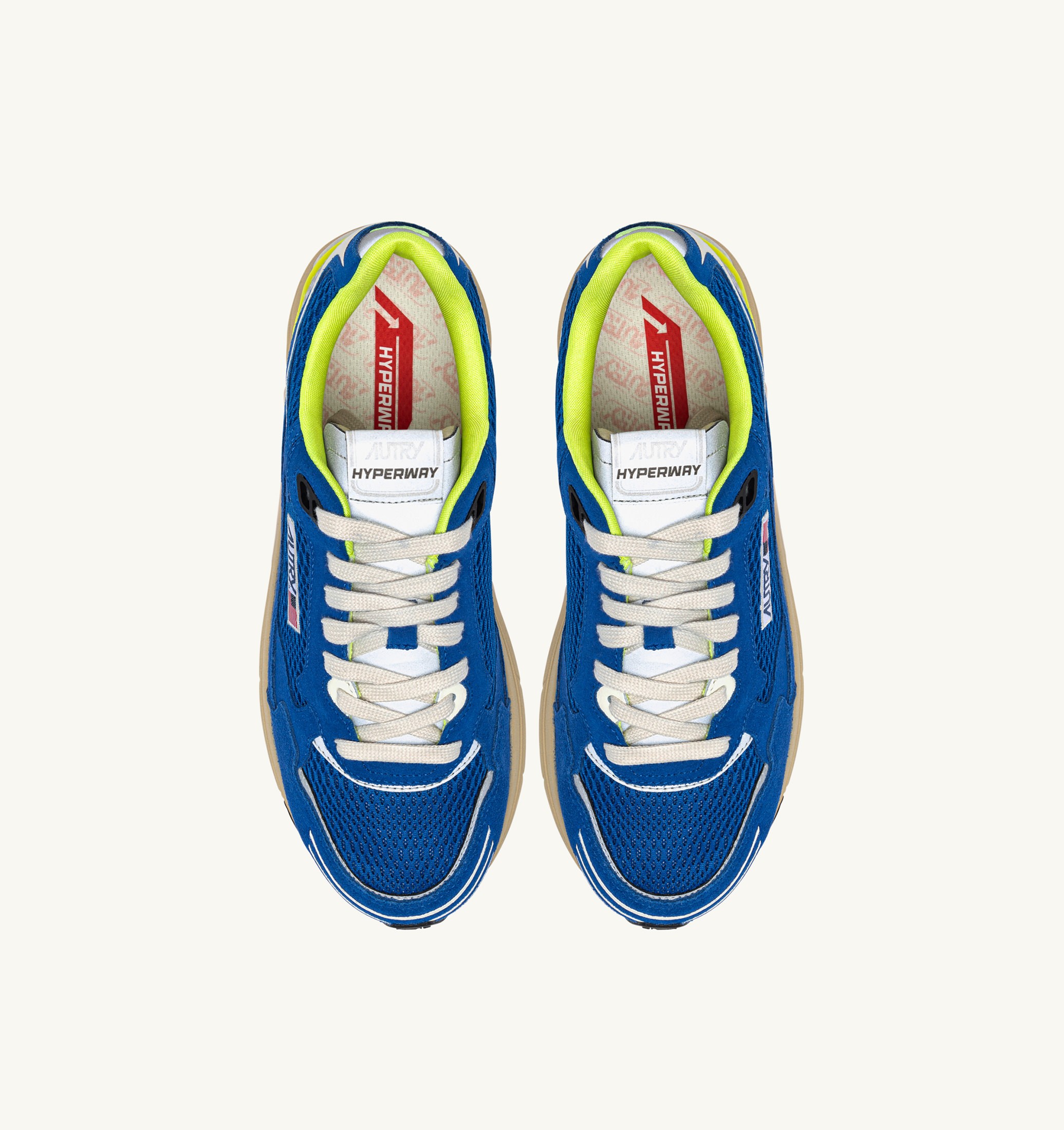 SNEAKERS HYPERWAY IN MESH E SUEDE PRINCESS BLUE E VANILLA ICE