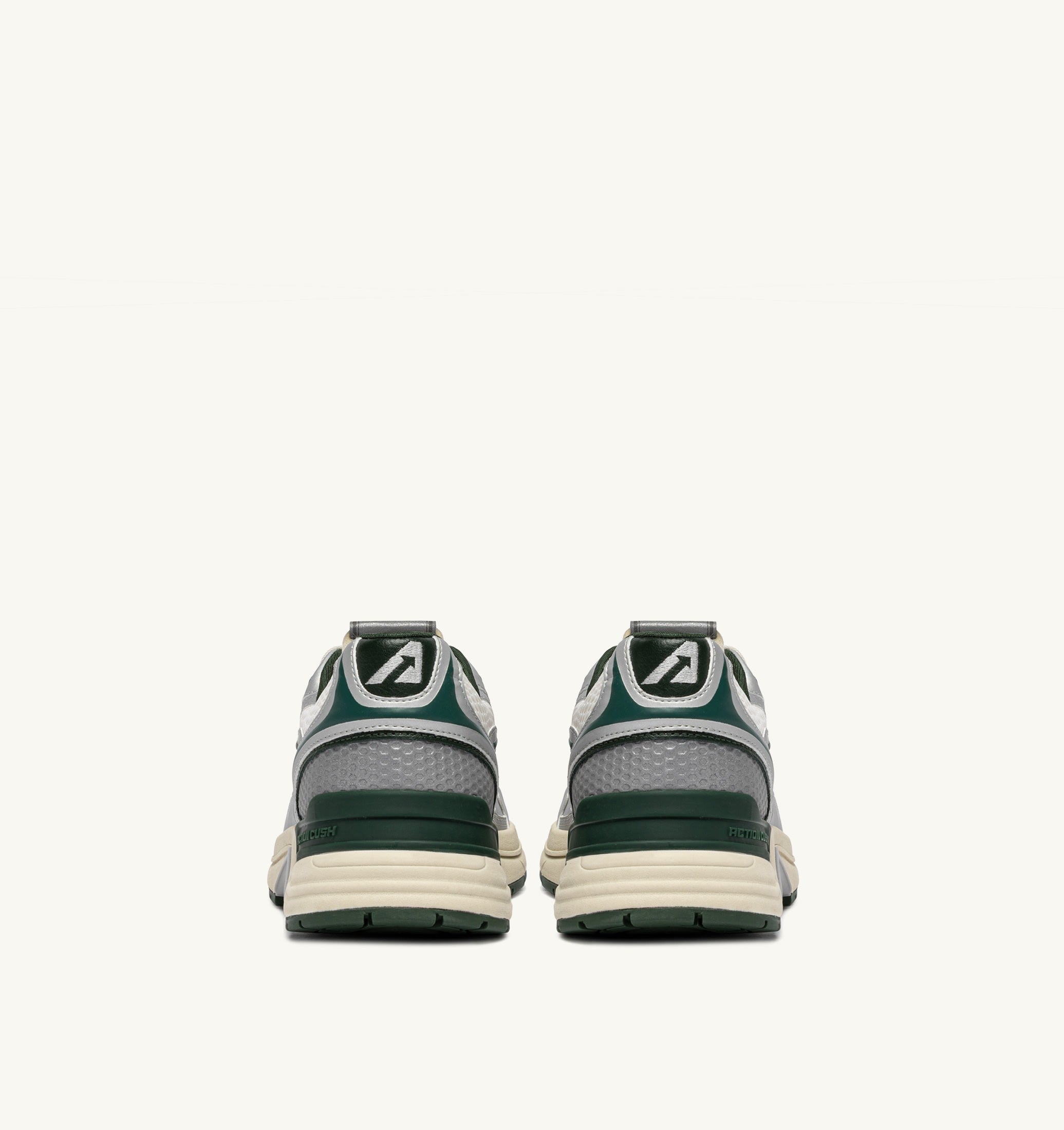 SNEAKERS HYPERWAY IN PELLE SINTETICA E MESH ARGENTO WHISPER WHITE E MOUNTAIN