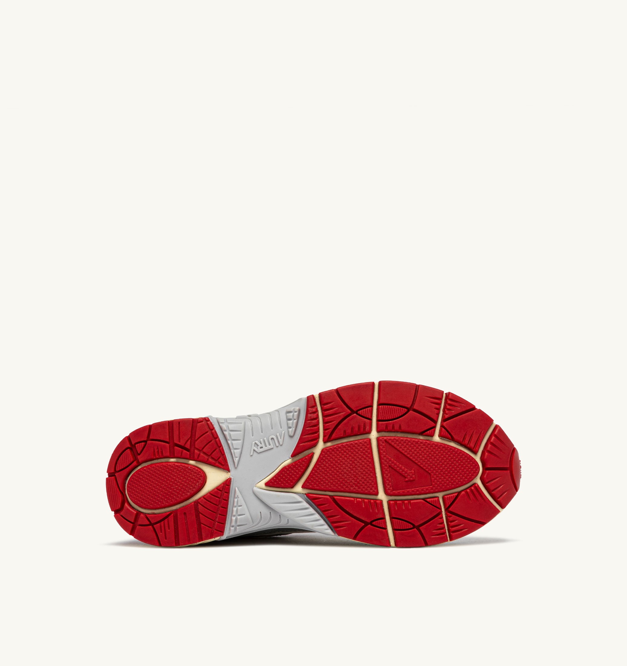 SNEAKERS HYPERWAY IN PELLE SINTETICA E MESH BIANCO ARGENTO E ROSSO