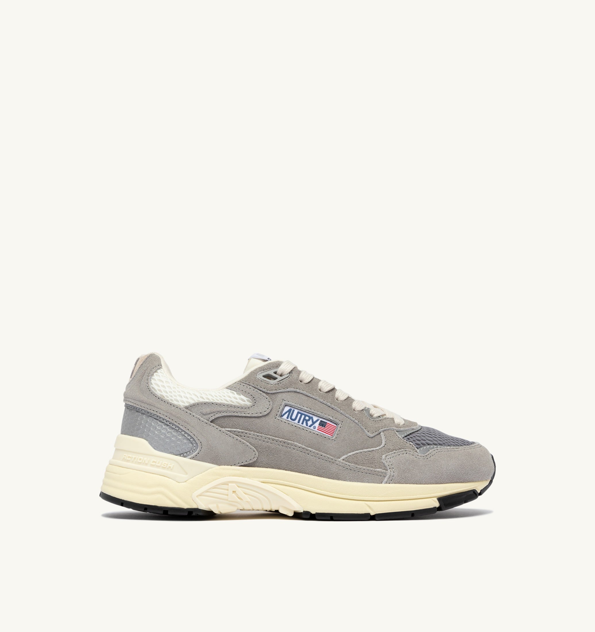 SNEAKERS HYPERWAY IN SUEDE E MESH MARSHMALLOW E PLUMBEO