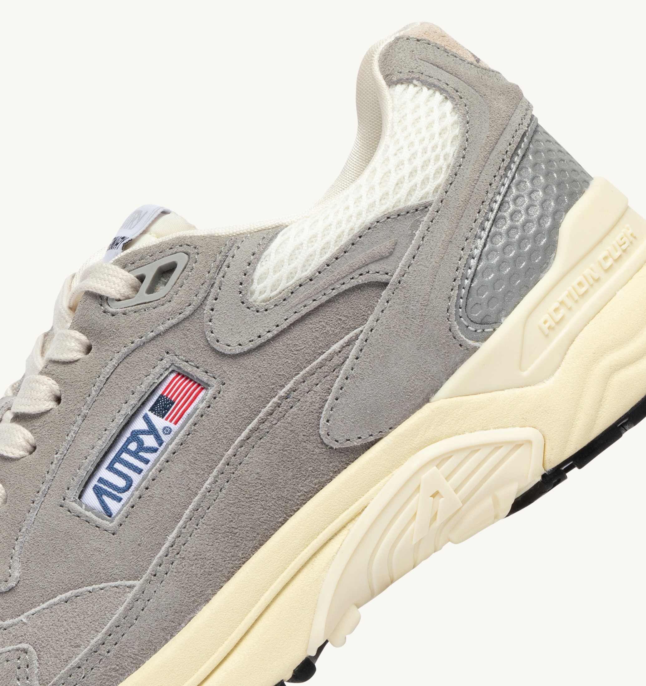 SNEAKERS HYPERWAY IN SUEDE E MESH MARSHMALLOW E PLUMBEO