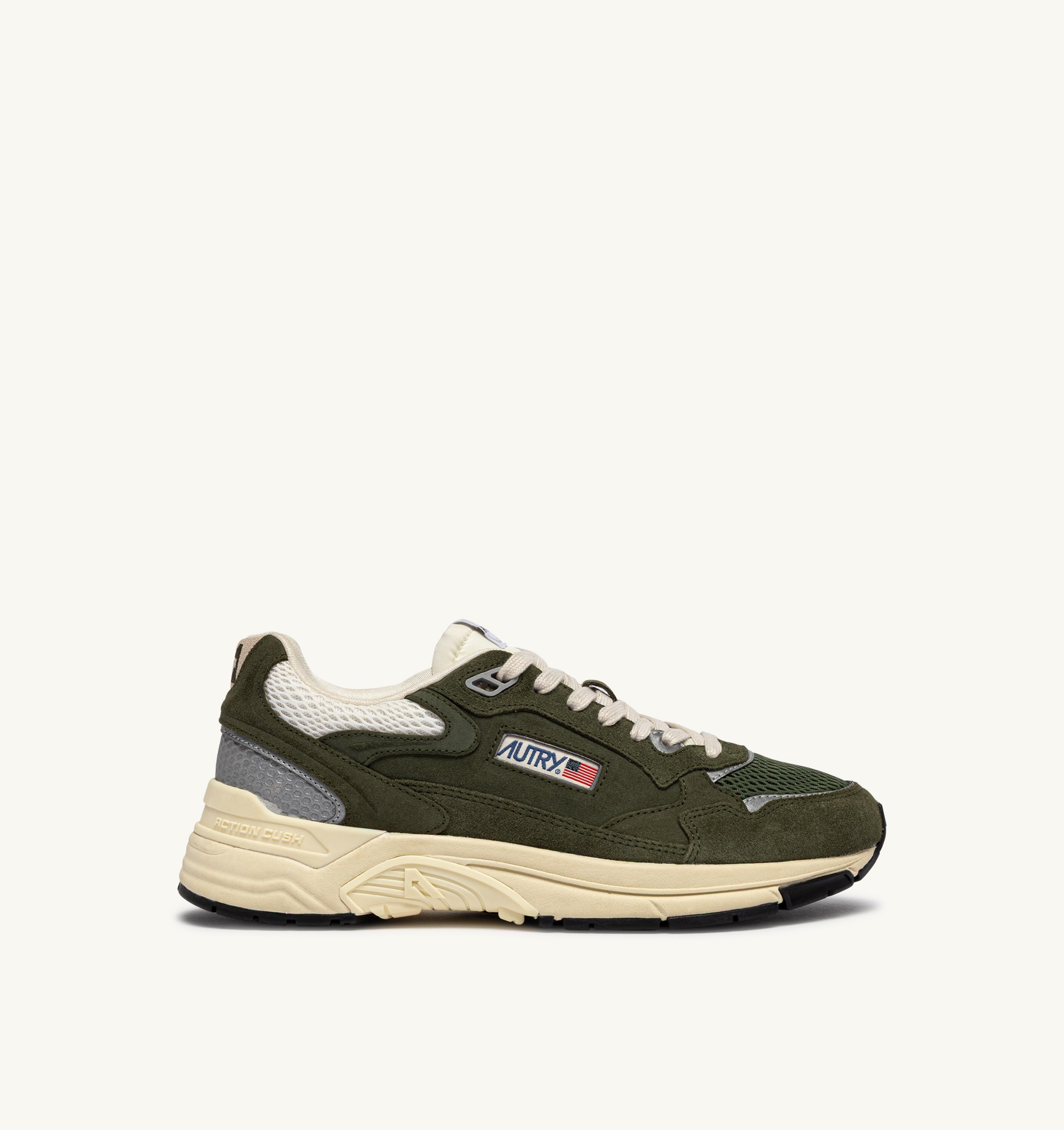 SNEAKERS HYPERWAY IN SUEDE E MESH MARSHMALLOW E SALVIA