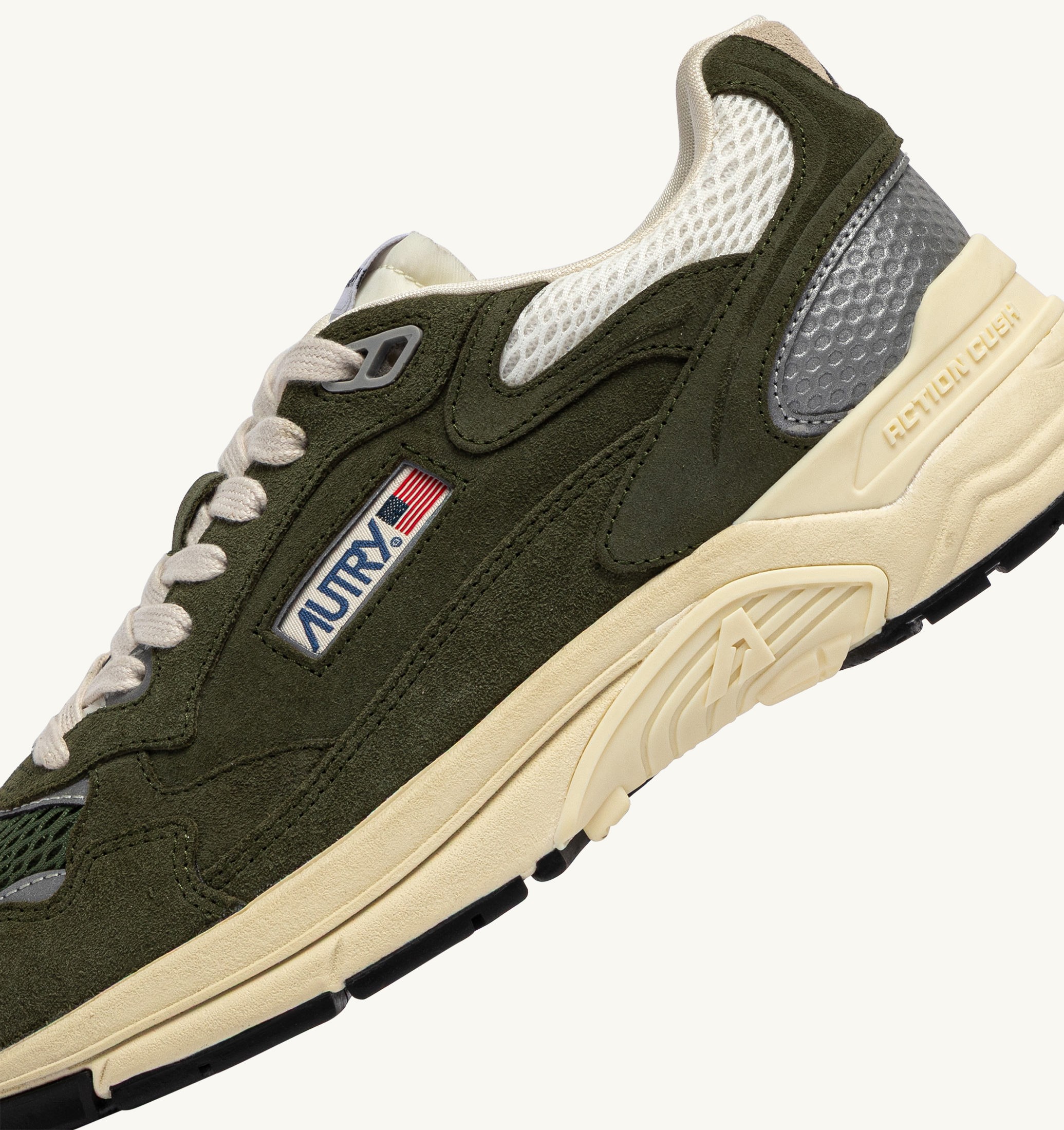 SNEAKERS HYPERWAY IN SUEDE E MESH MARSHMALLOW E SALVIA