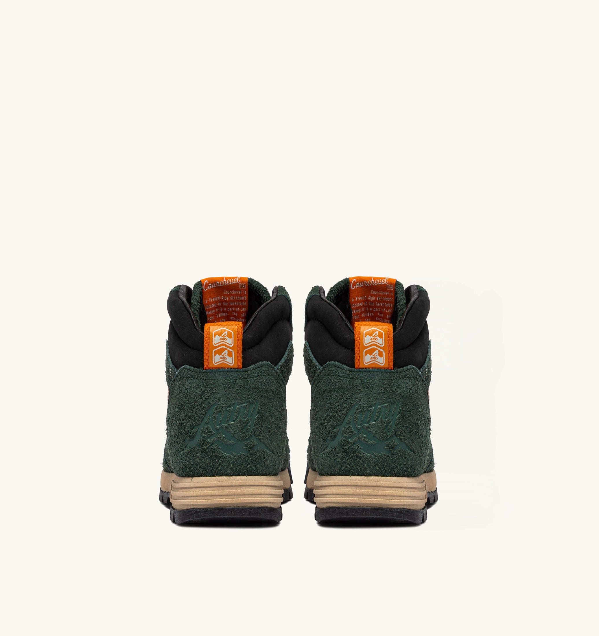 MALGA COURCHEVEL IN SUEDE PINE E ORANGE OCHRE