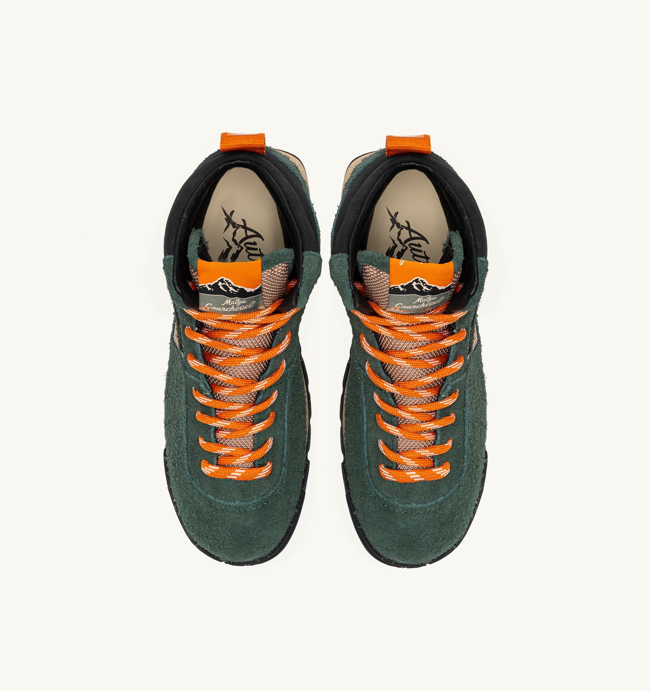 MALGA COURCHEVEL IN SUEDE PINE E ORANGE OCHRE