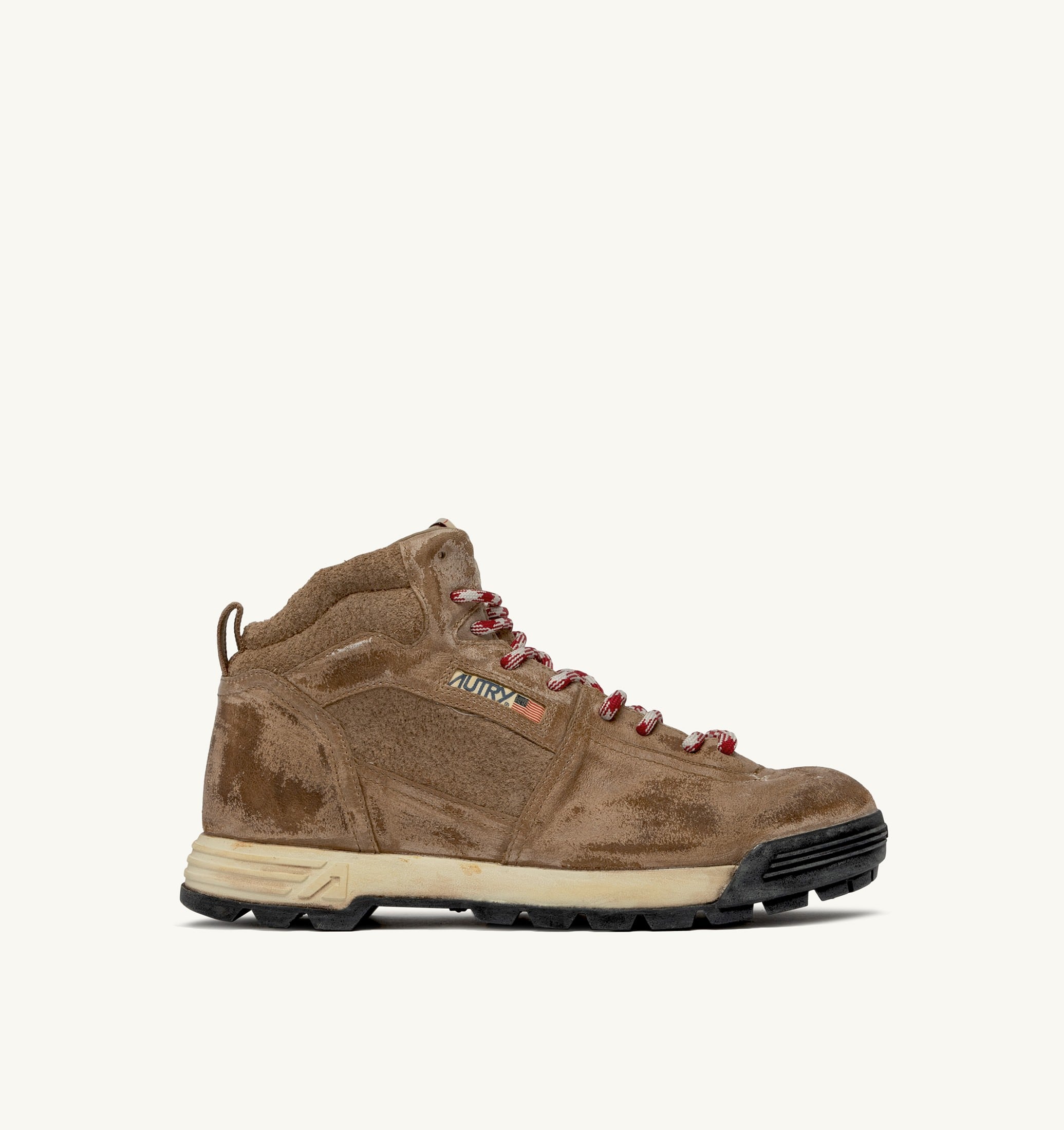 MALGA IN PELLE E SUEDE COLORE CIGAR