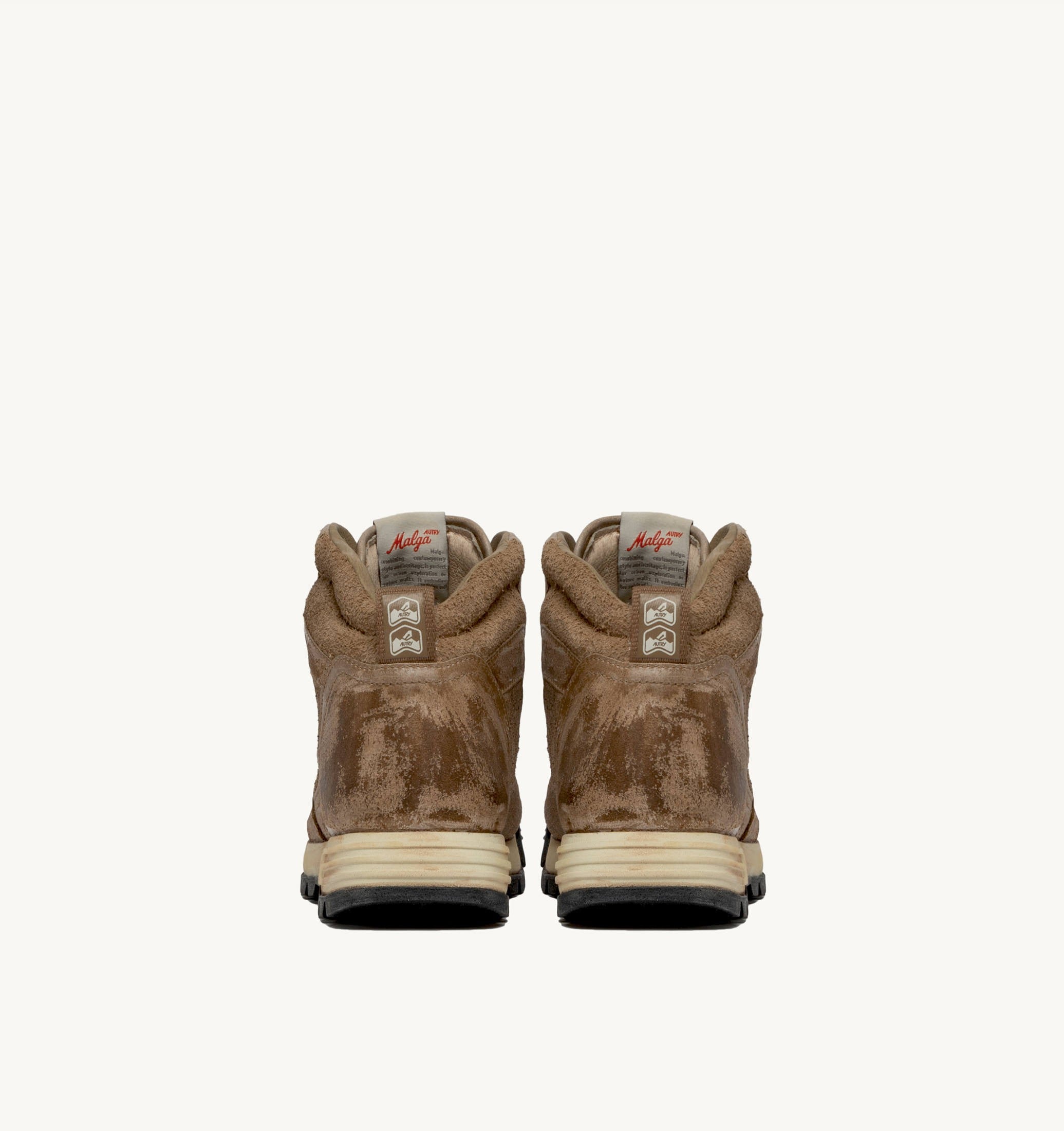 MALGA IN PELLE E SUEDE COLORE CIGAR