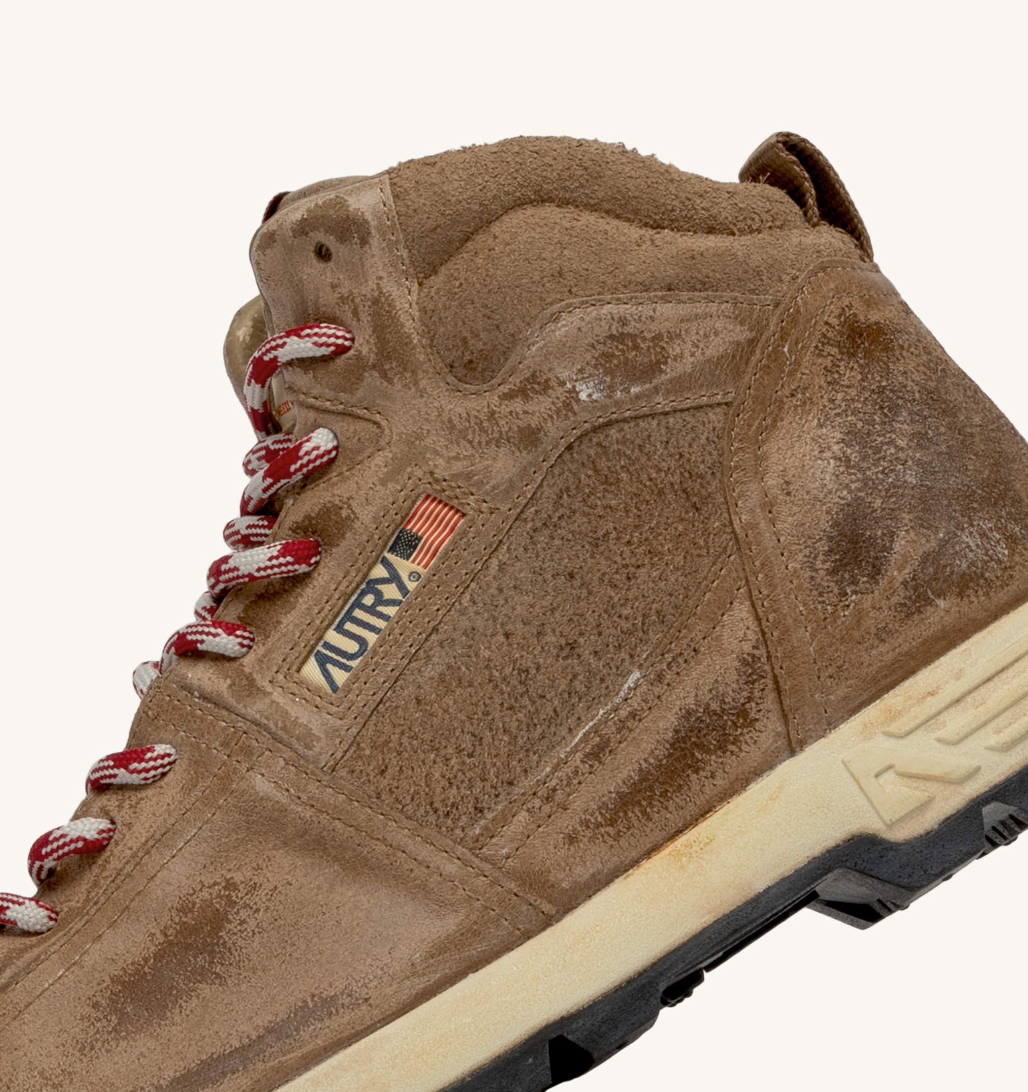MALGA IN PELLE E SUEDE COLORE CIGAR
