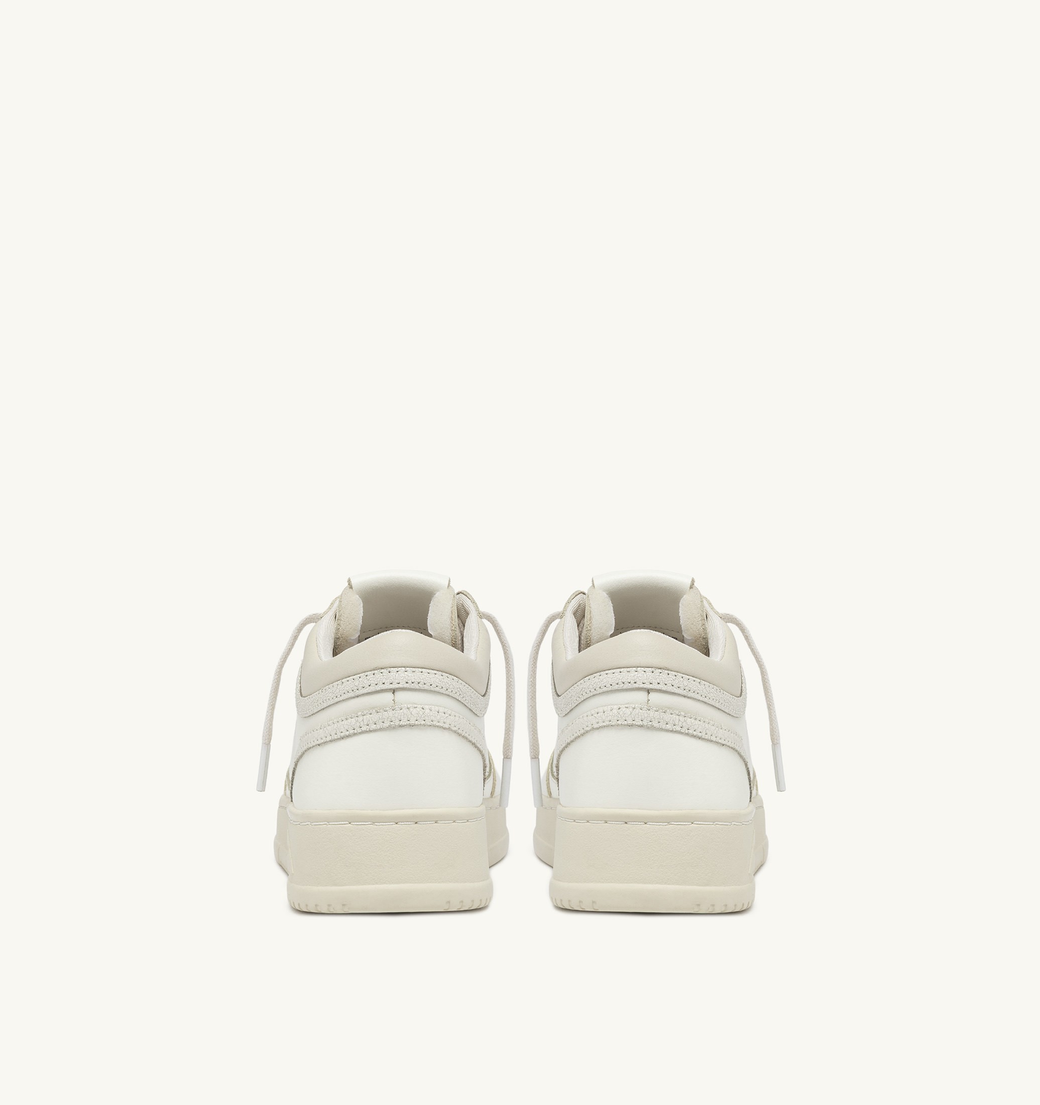 SNEAKERS MED-WAY IN PELLE COLORE MARSHMALLOW E BIANCO