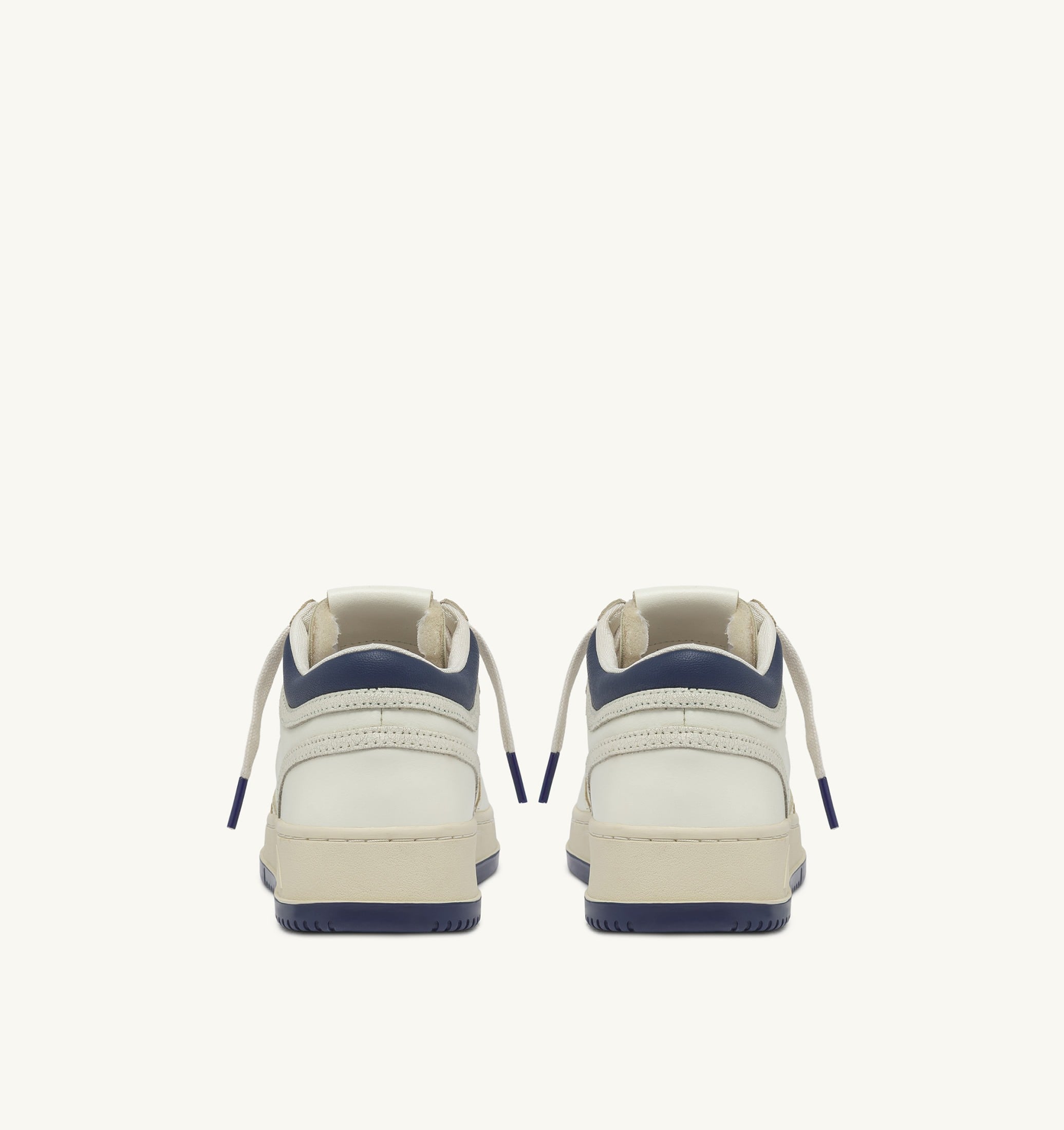 SNEAKERS MED-WAY IN PELLE COLORE MARSHMALLOW E ENSIGN BLU