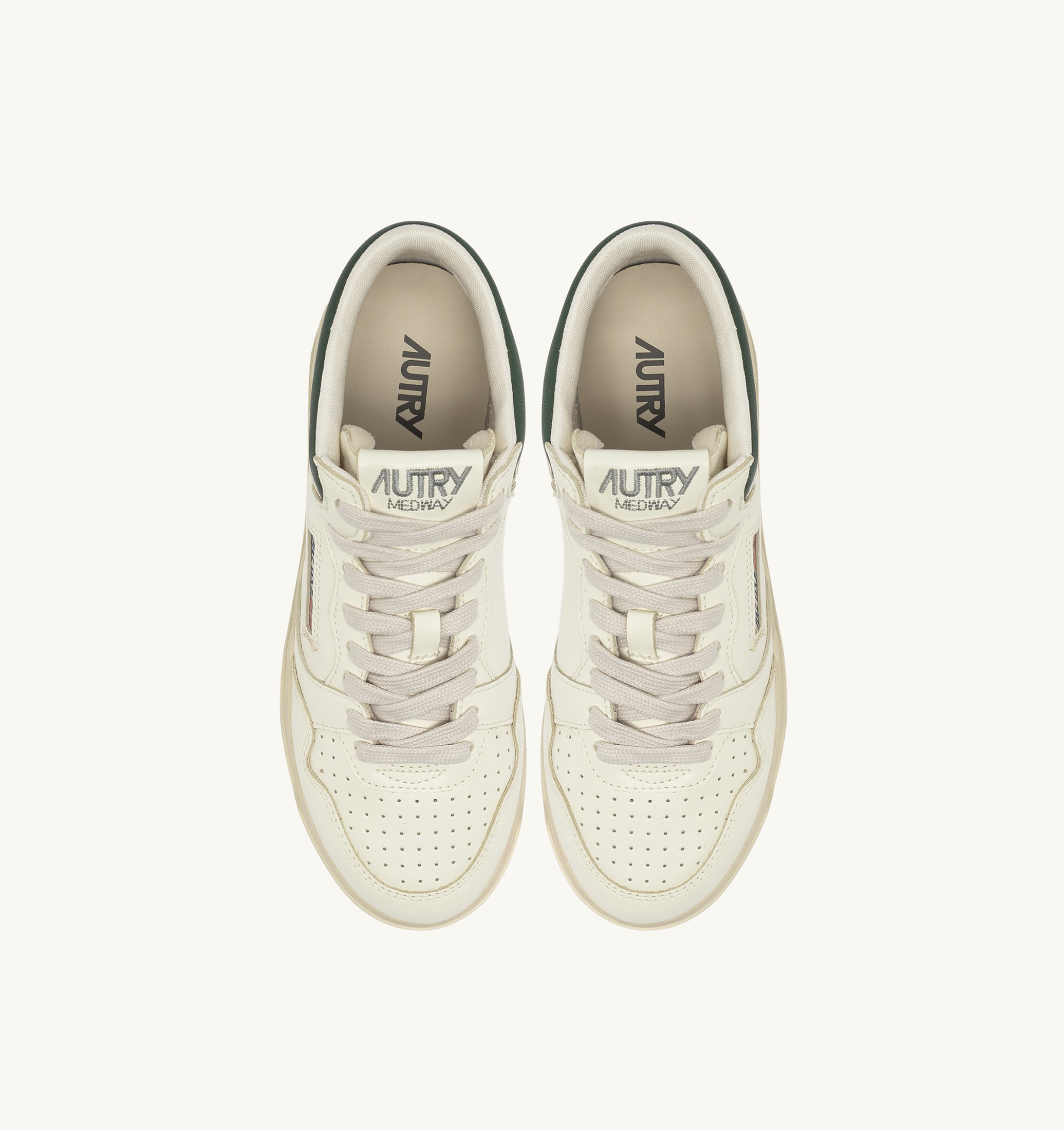 SNEAKERS MED-WAY IN PELLE COLORE MARSHMALLOW E MOUNTAIN