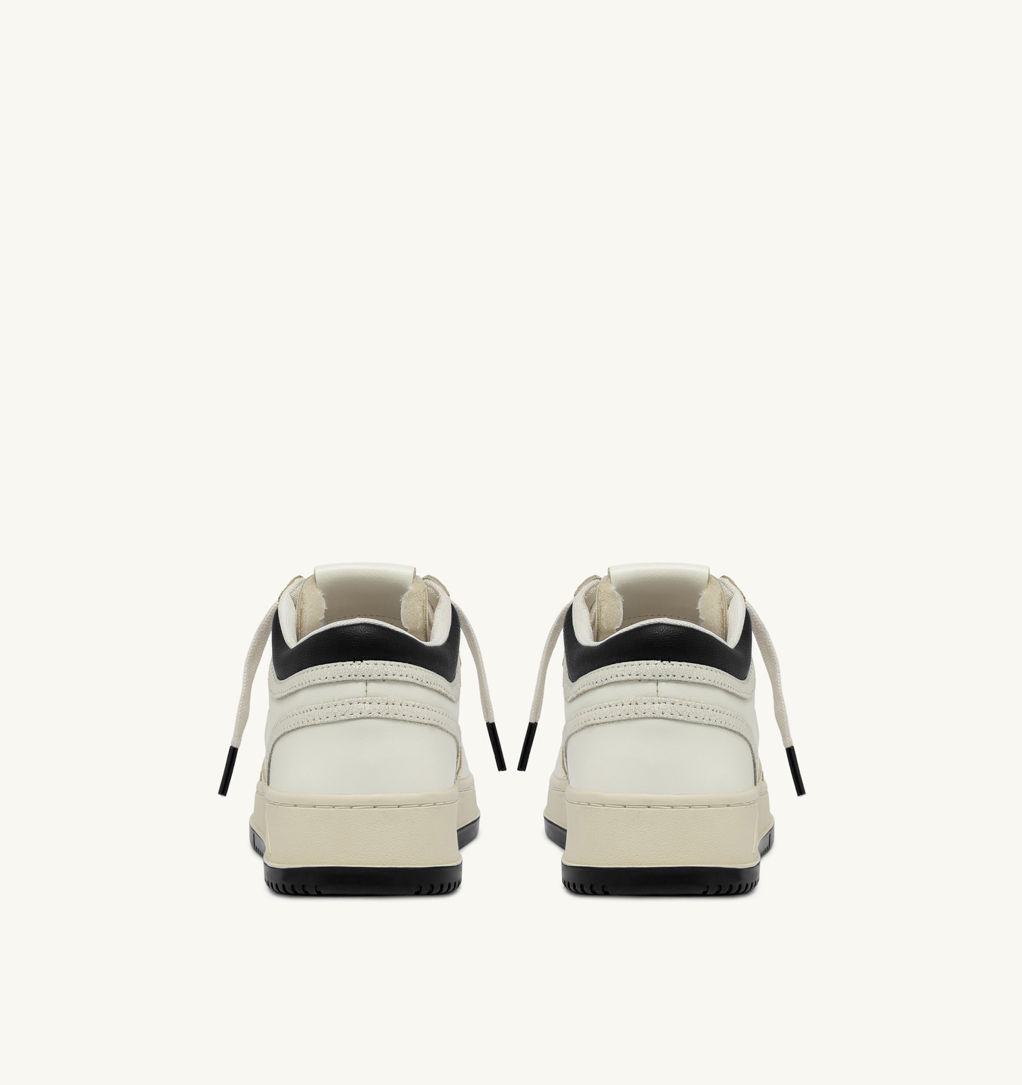 SNEAKERS MED-WAY IN PELLE COLORE MARSHMALLOW E NERO