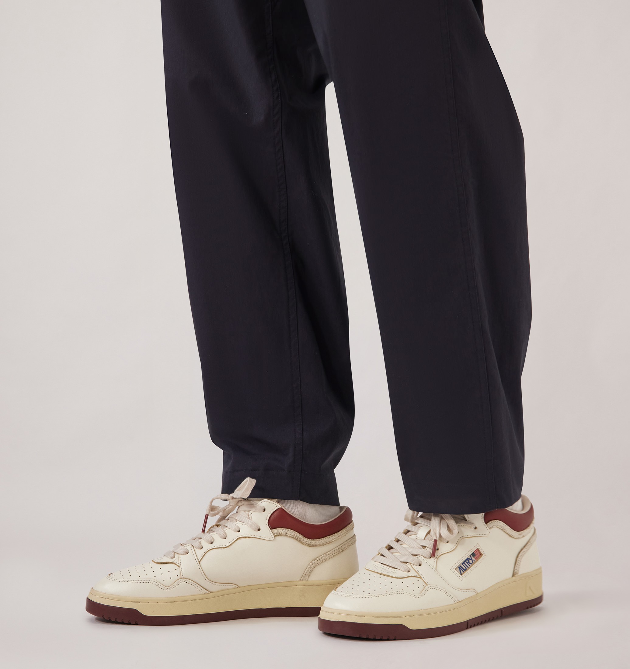 SNEAKERS MED-WAY IN PELLE COLORE MARSHMALLOW E SYRAH