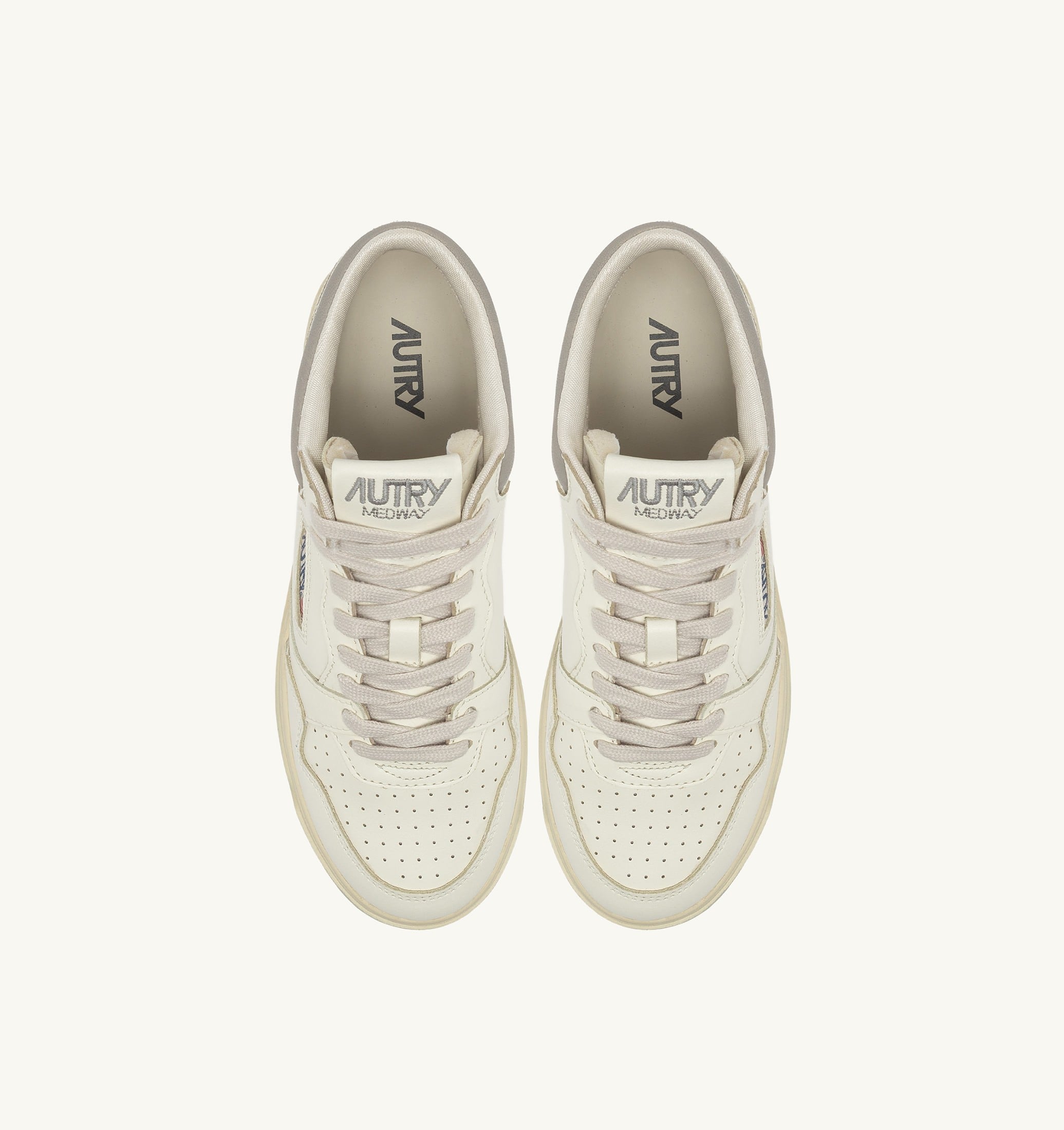 SNEAKERS MED-WAY IN PELLE COLORE MARSHMALLOW E VAPOR