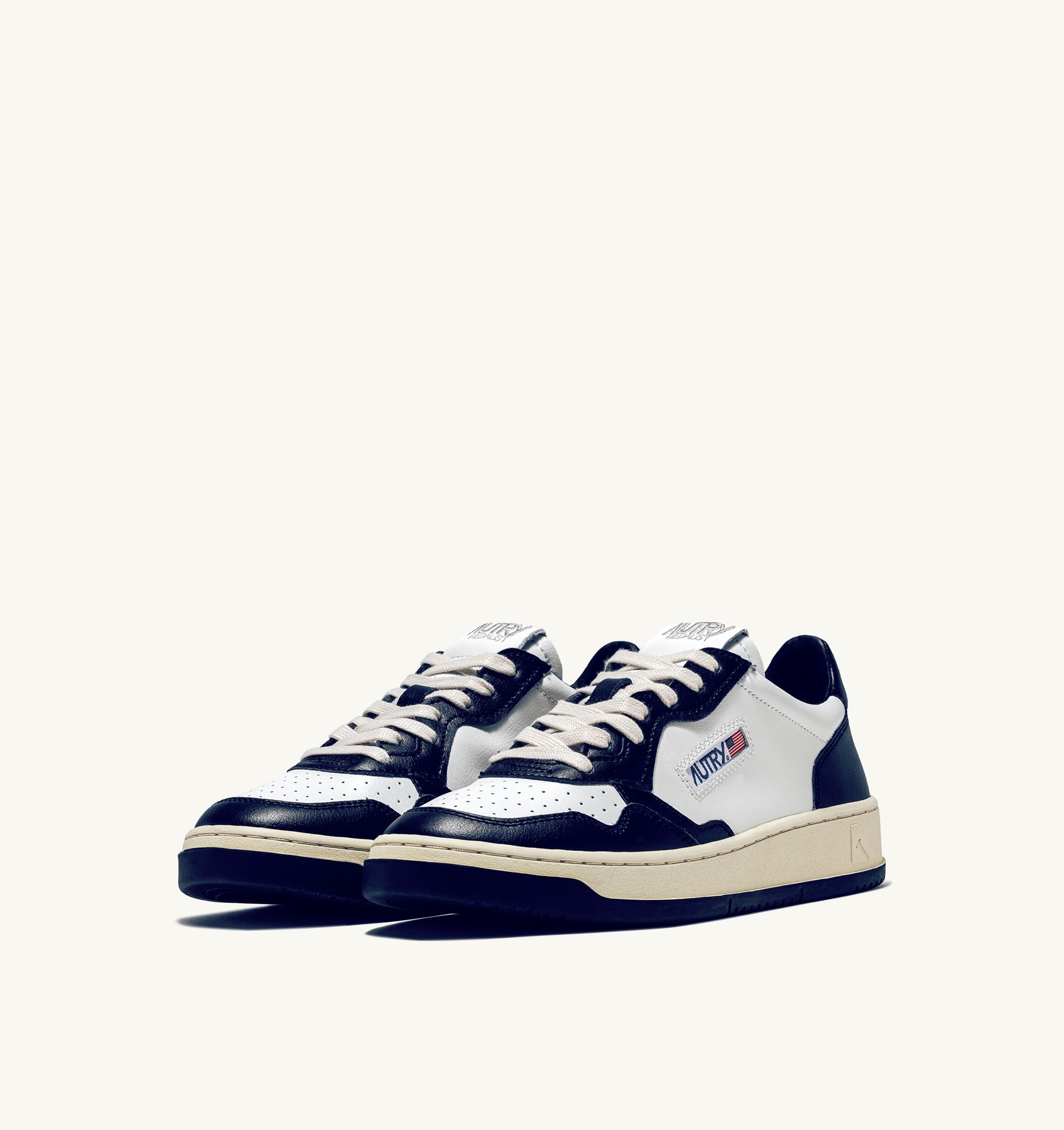 SNEAKERS MEDALIST LOW BICOLOR IN PELLE BIANCA E BLU