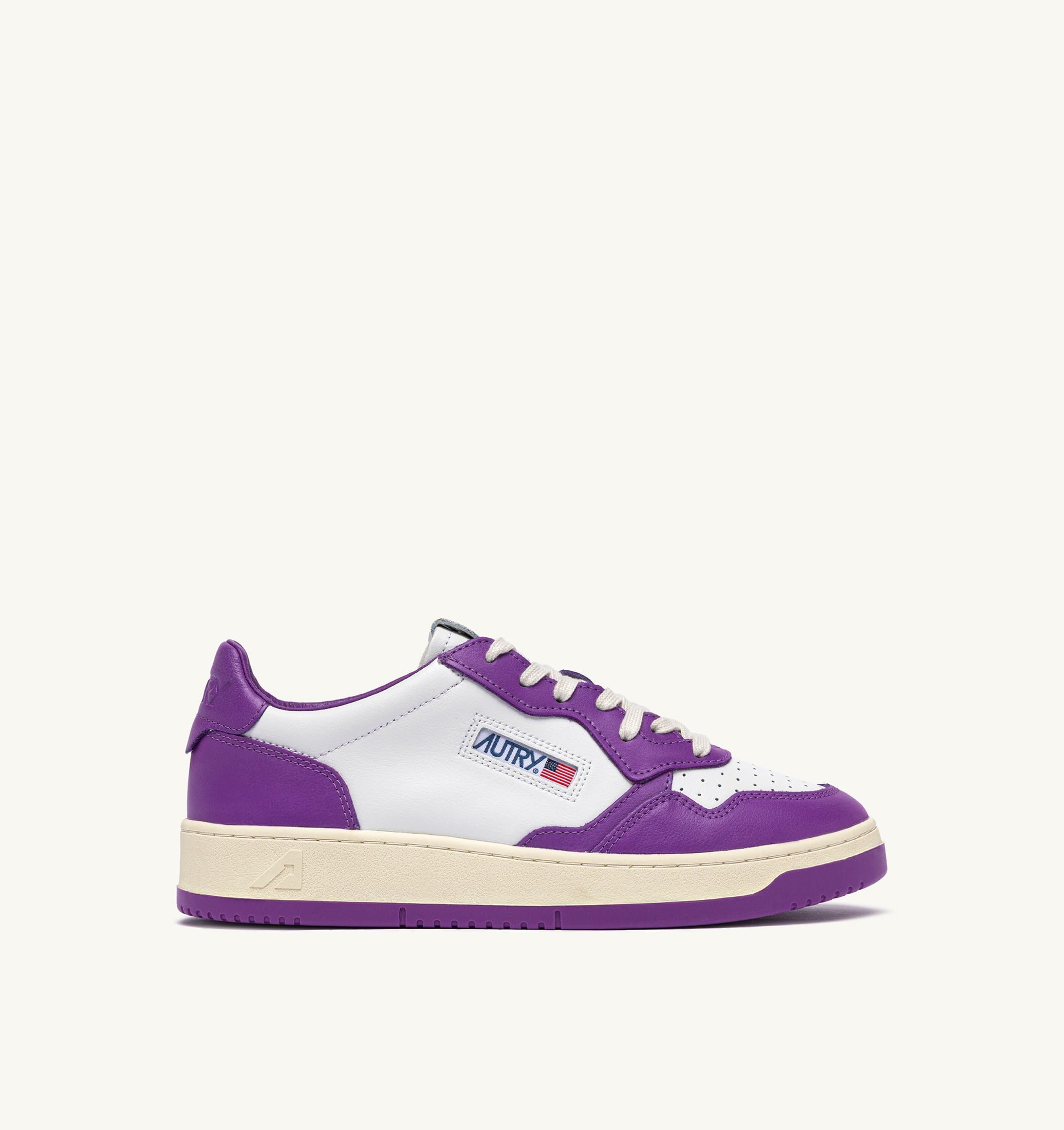 SNEAKERS MEDALIST LOW BICOLOR IN PELLE BIANCA E DEWBERRY