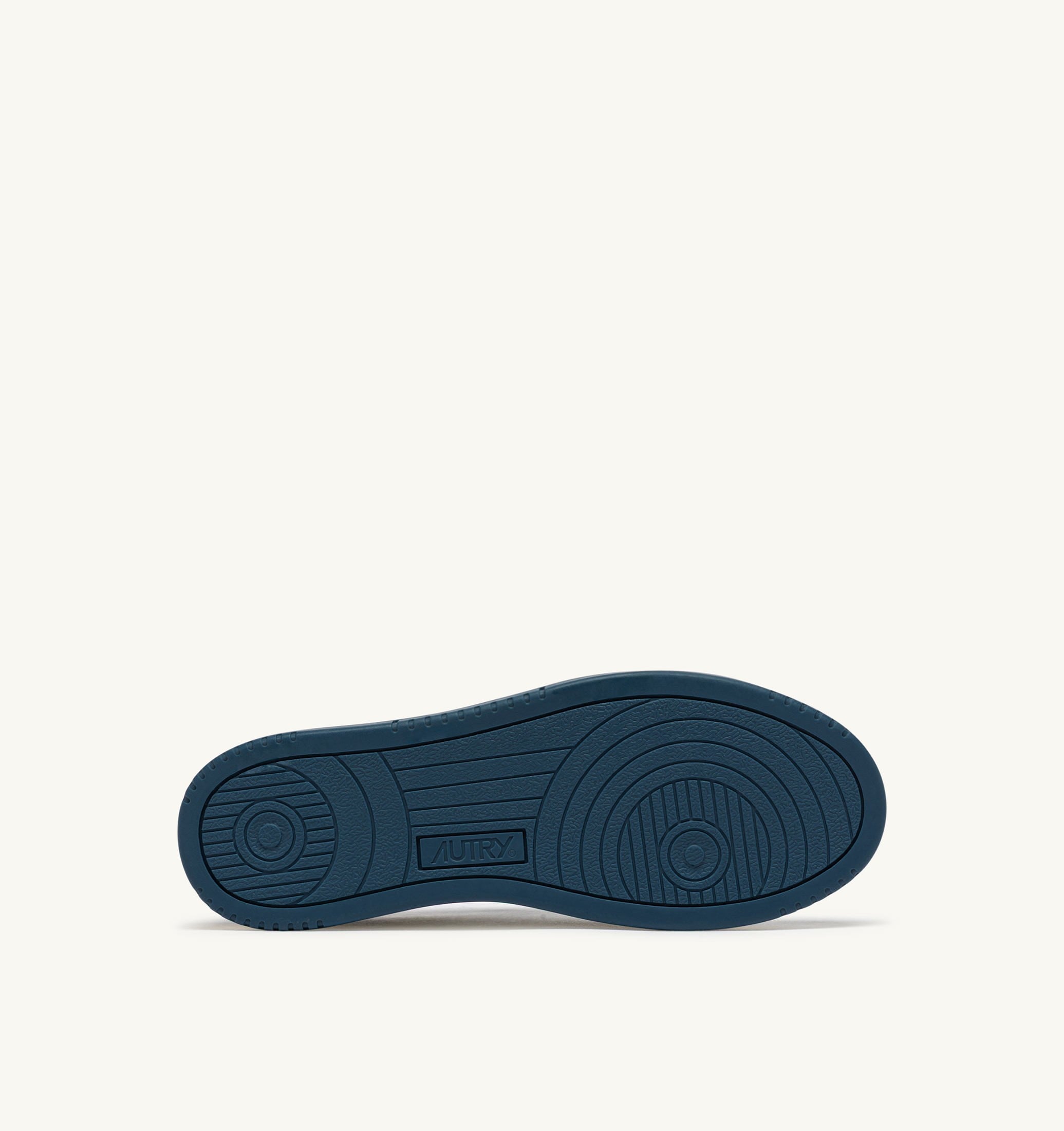 SNEAKERS MEDALIST LOW BICOLOR IN PELLE BIANCA E MALLARD BLUE