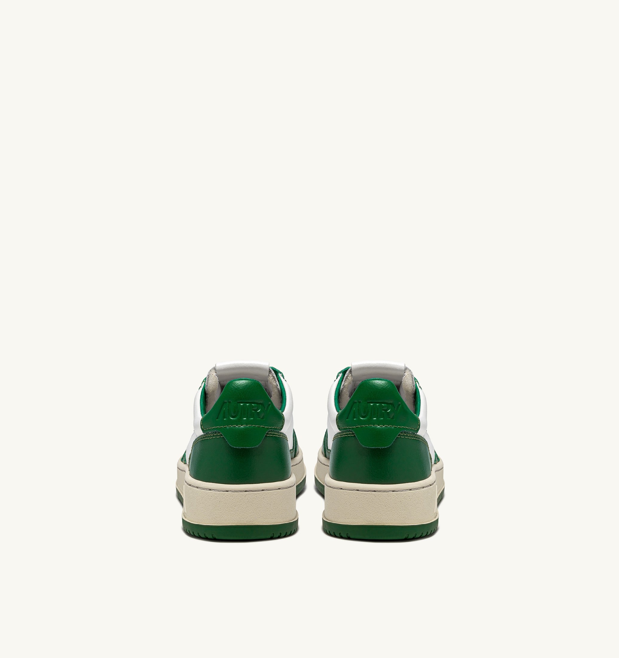 SNEAKERS MEDALIST LOW BICOLOR IN PELLE BIANCA E VERDE