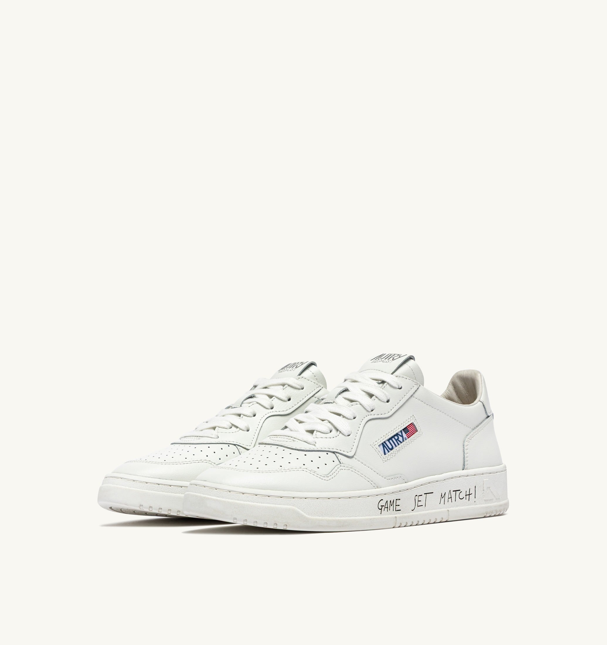 SNEAKERS MEDALIST LOW IN PELLE BIANCA
