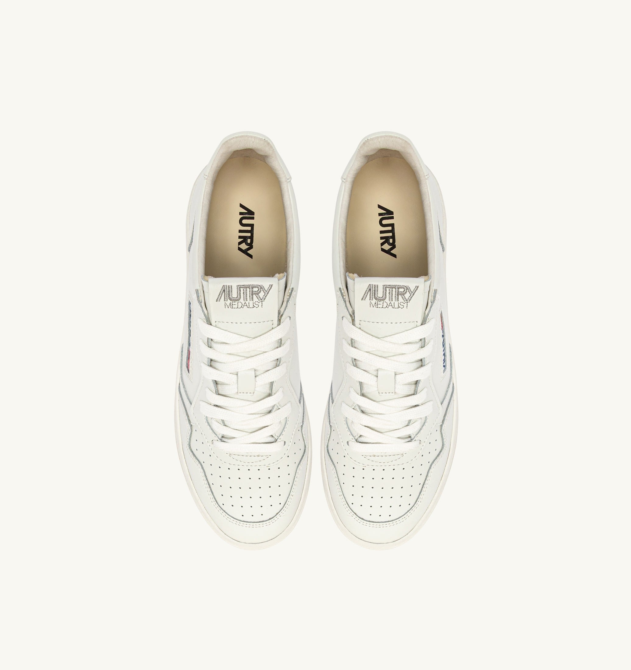SNEAKERS MEDALIST LOW IN PELLE BIANCA