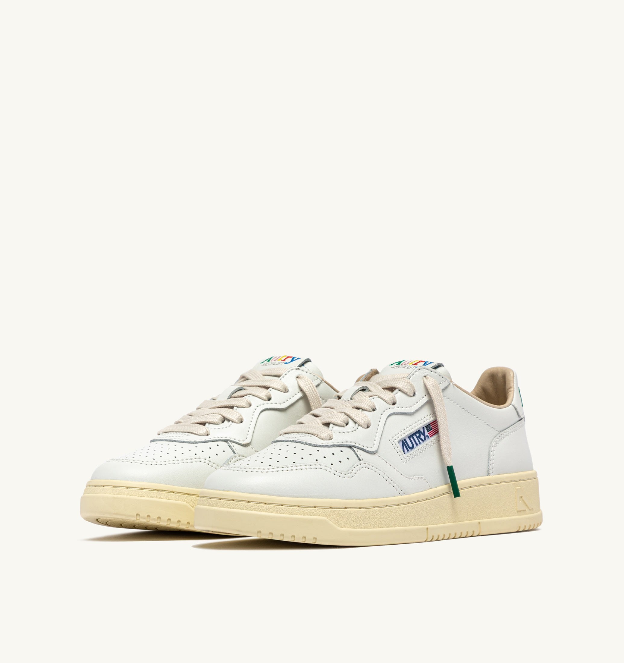 SNEAKERS MEDALIST LOW IN PELLE BIANCA