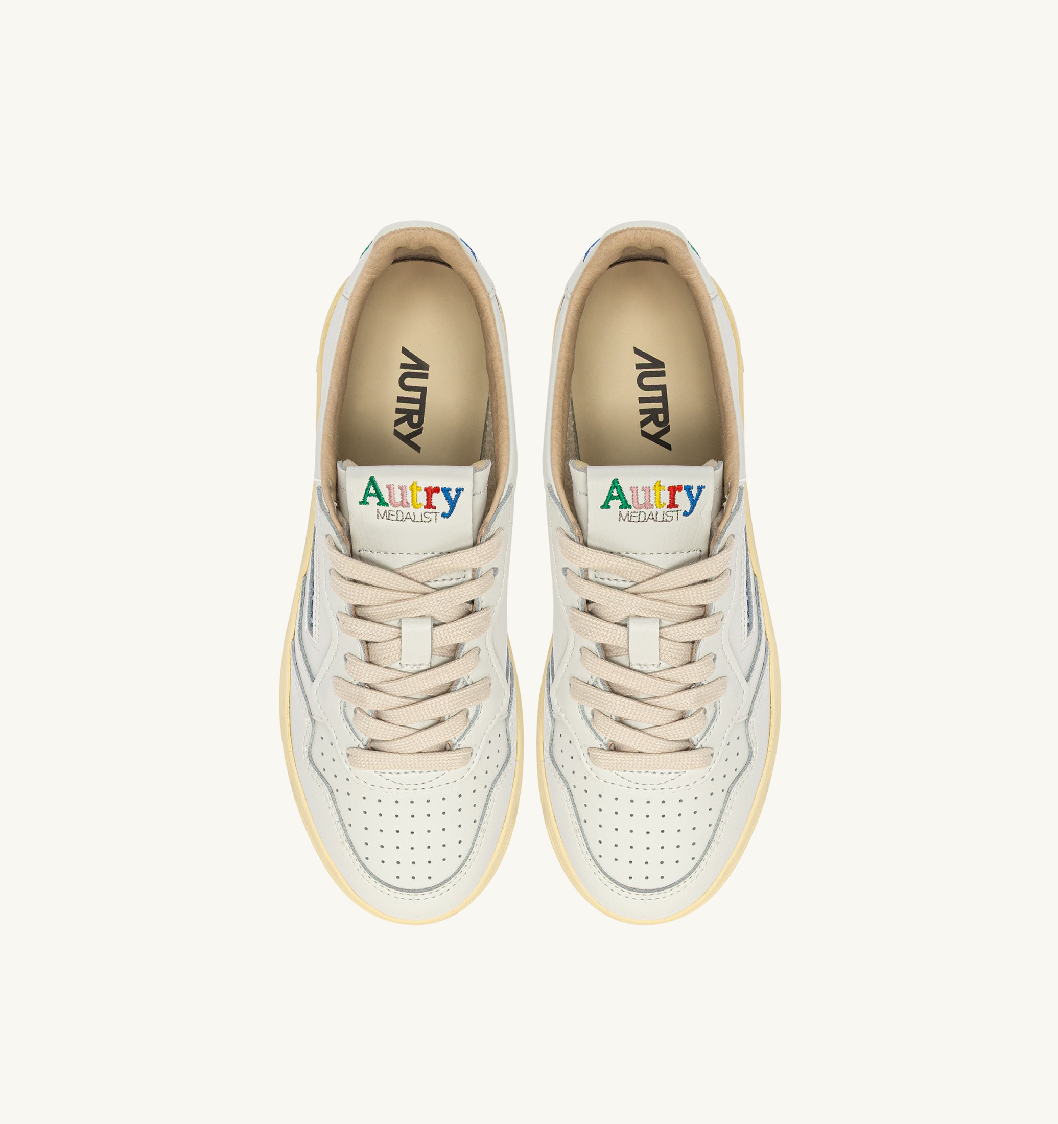 SNEAKERS MEDALIST LOW IN PELLE BIANCA
