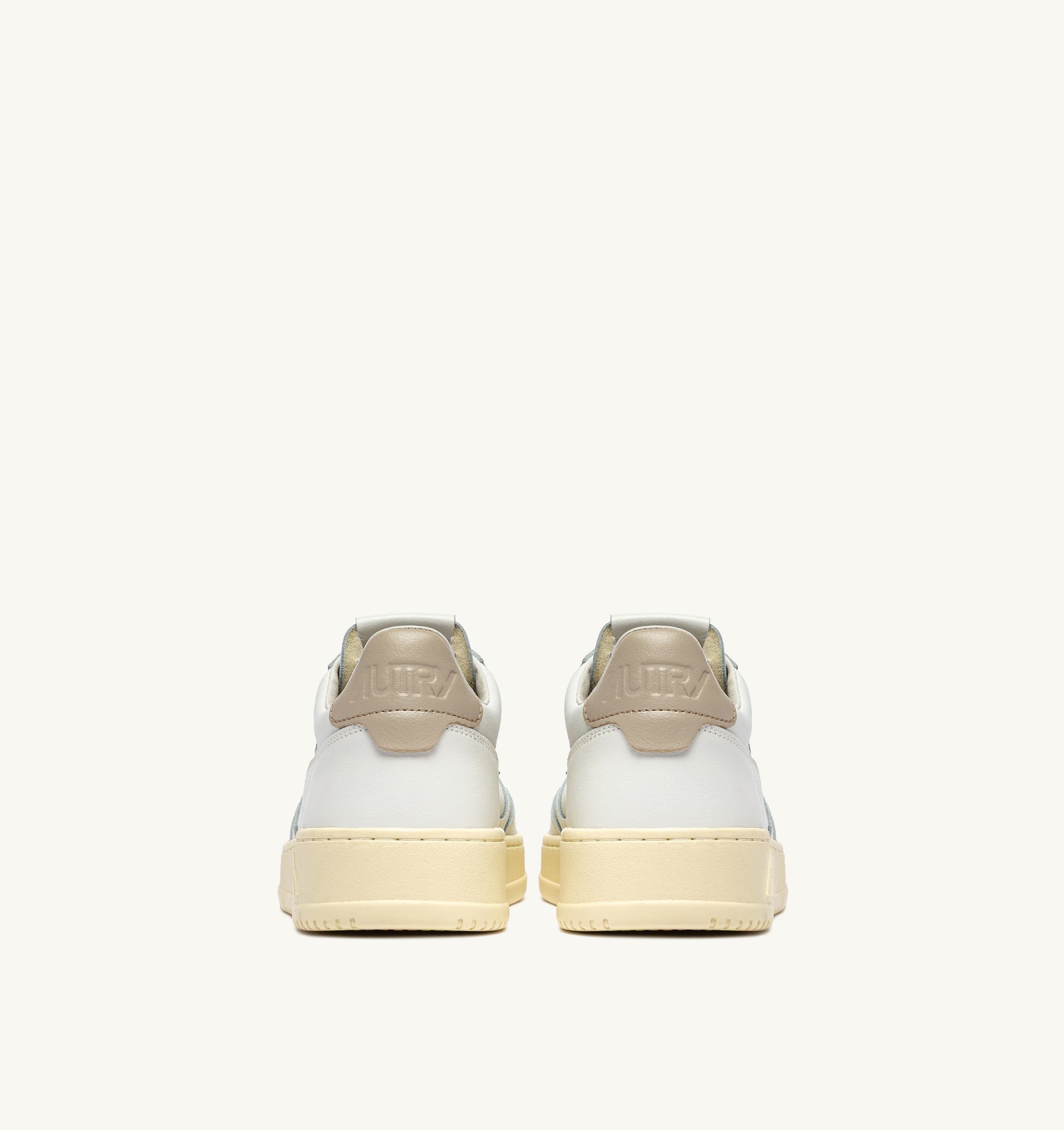 SNEAKERS MEDALIST LOW IN PELLE BIANCA E FEATHER GRAY