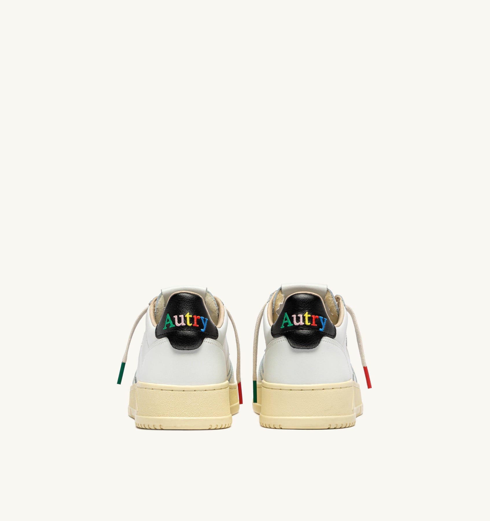 SNEAKERS MEDALIST LOW IN PELLE BIANCA E NERA