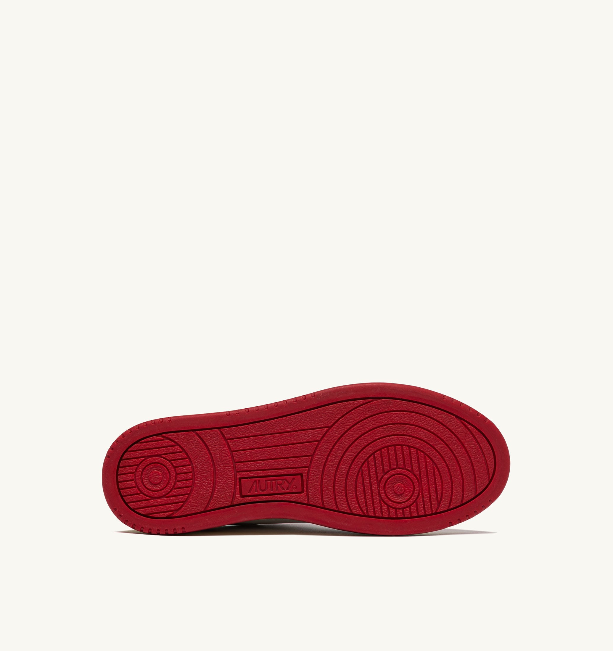 SNEAKERS MEDALIST LOW IN PELLE BIANCA E ROSSA CON LETTERING